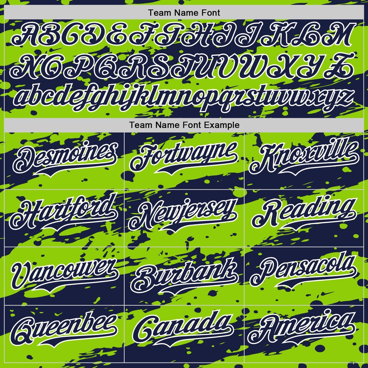 Custom Neon Green Navy-White Paint Splash Stripe Authentic Baseball Jersey baseball jersey product view 4