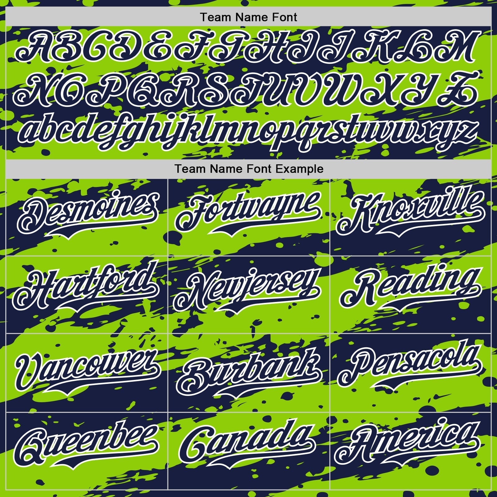 Custom Neon Green Navy-White Paint Splash Stripe Authentic Baseball Jersey baseball jersey product view 4