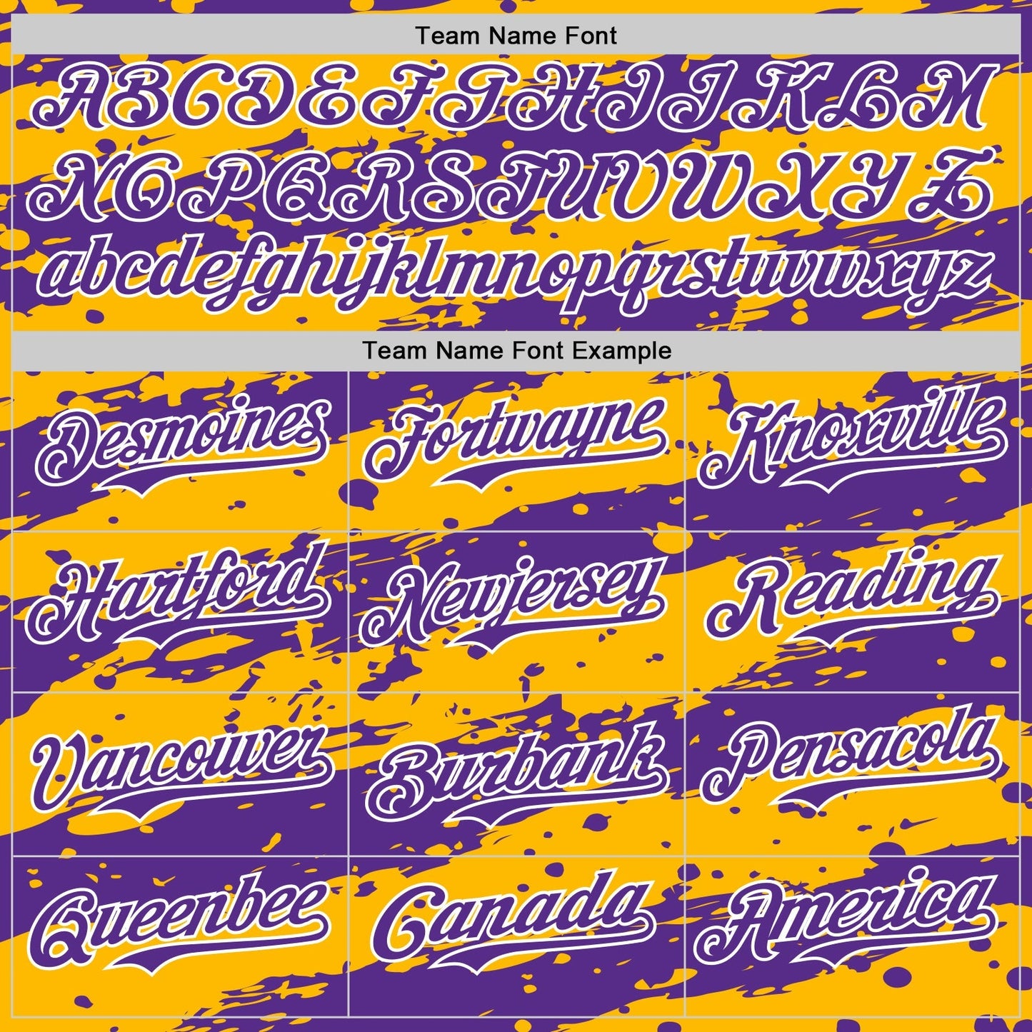 Custom Gold Purple-White Paint Splash Stripe Authentic Baseball Jersey baseball jersey product view 4