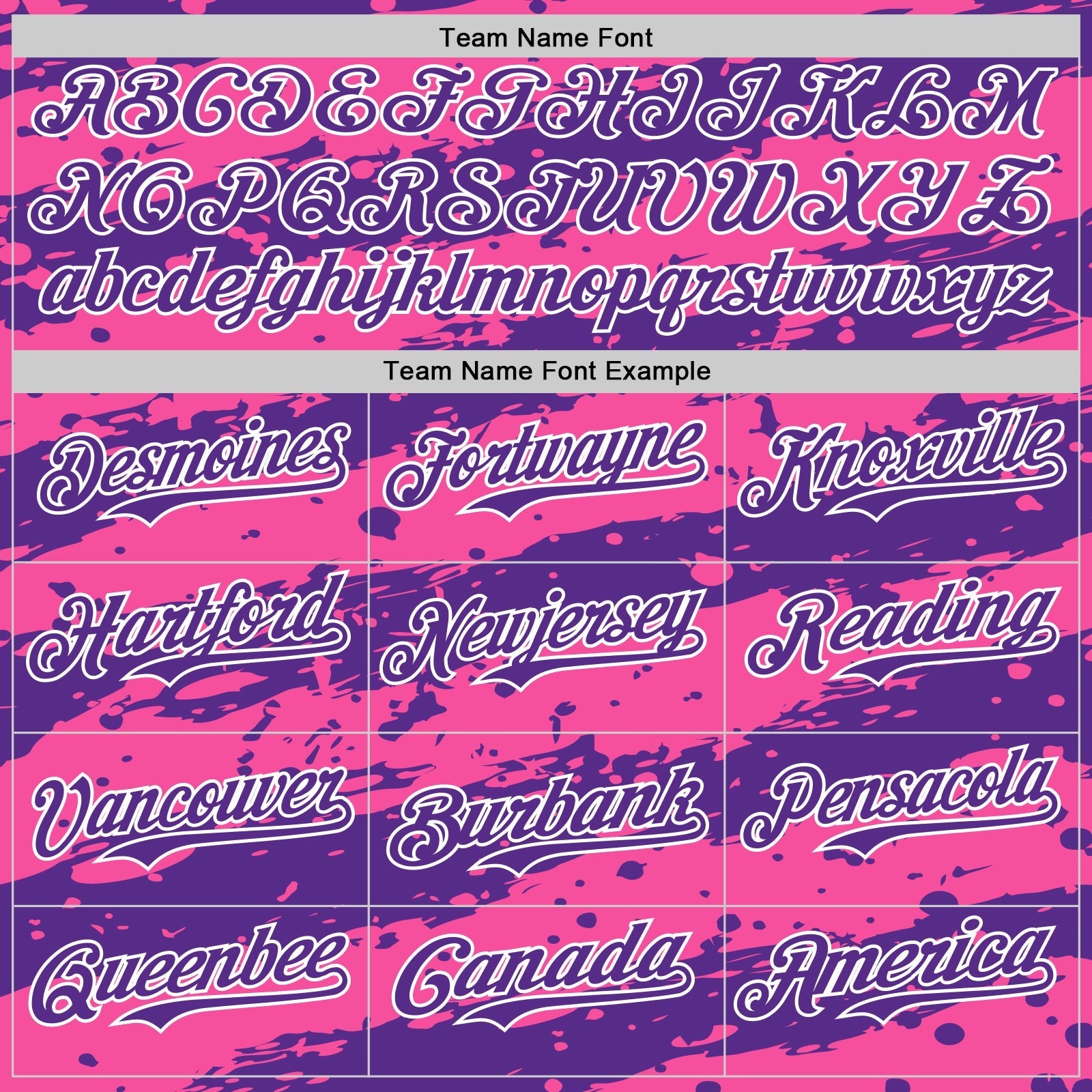 Custom Pink Purple-White Paint Splash Stripe Authentic Baseball Jersey baseball jersey product view 4