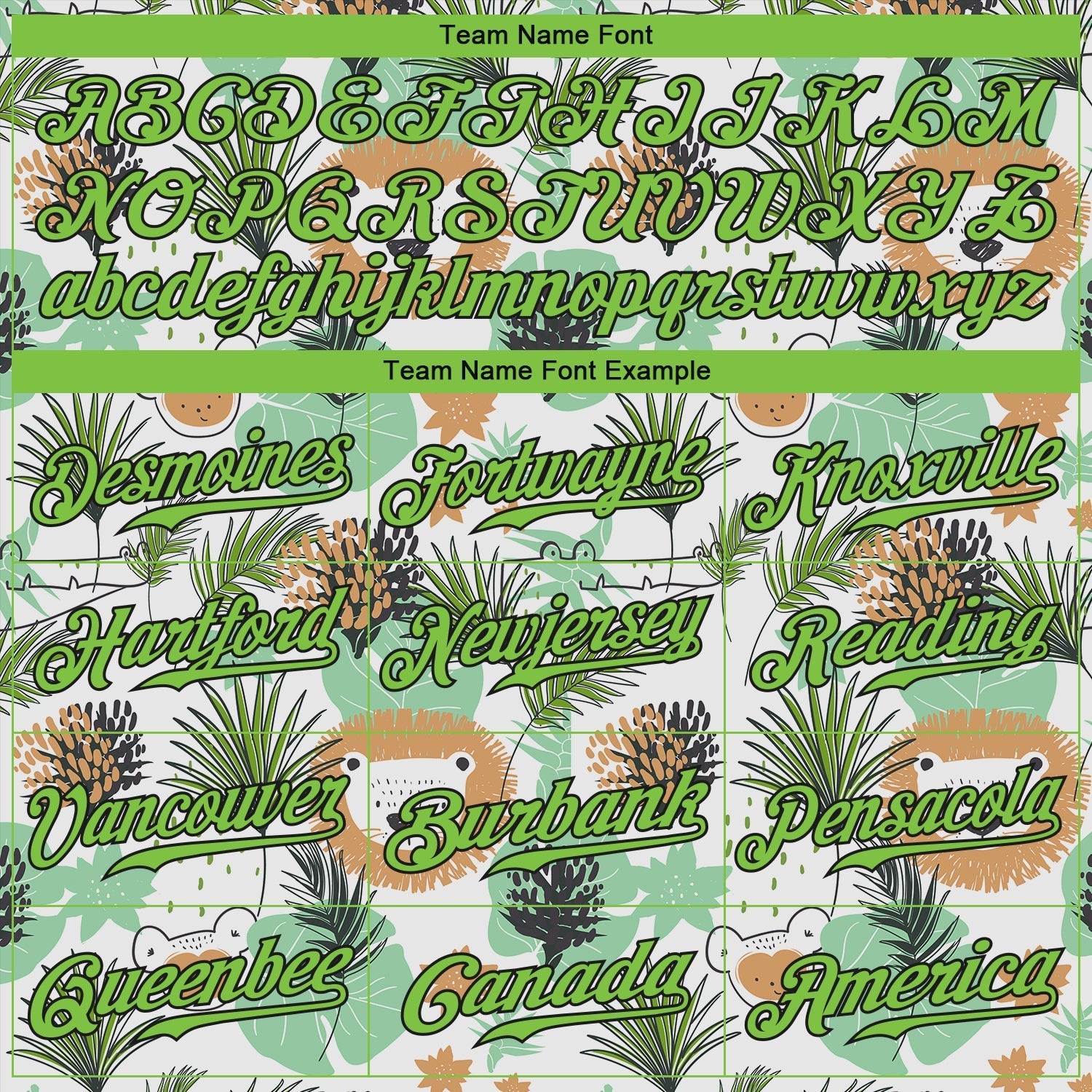 Custom White Neon Green-Black 3D Pattern Design Hawaii Palm Leaves And Lions Authentic Baseball Jersey baseball jersey product view 4