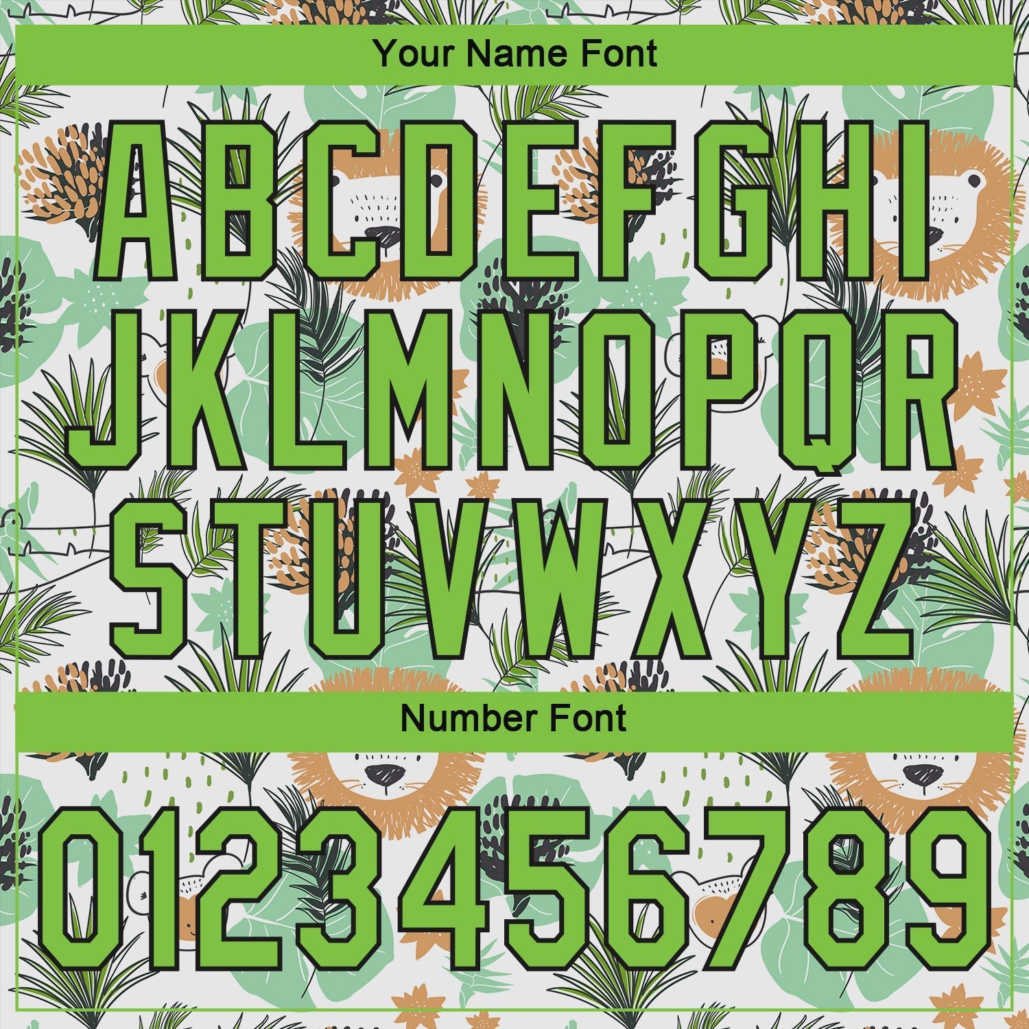 Custom White Neon Green-Black 3D Pattern Design Hawaii Palm Leaves And Lions Authentic Baseball Jersey baseball jersey product view 5