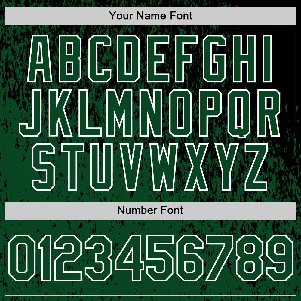 Custom Black Green-White Abstract Fragment Splatter Authentic Baseball Jersey baseball jersey product view 5
