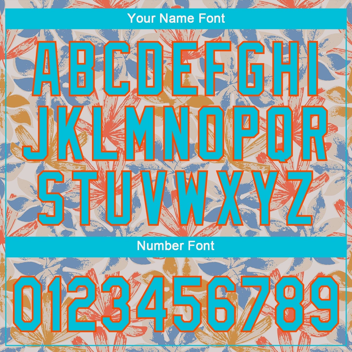 Custom White Lakes Blue-Orange 3D Pattern Design Leaves Authentic Baseball Jersey baseball jersey product view 5