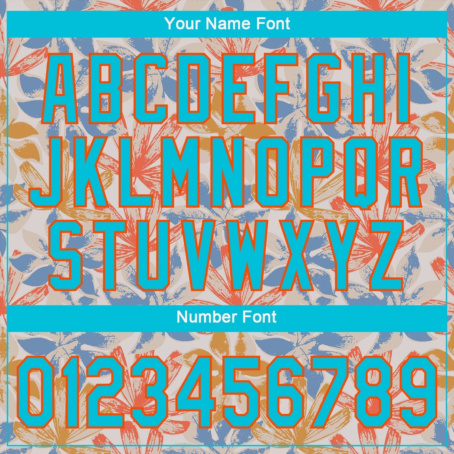 Custom White Lakes Blue-Orange 3D Pattern Design Leaves Authentic Baseball Jersey baseball jersey product view 5