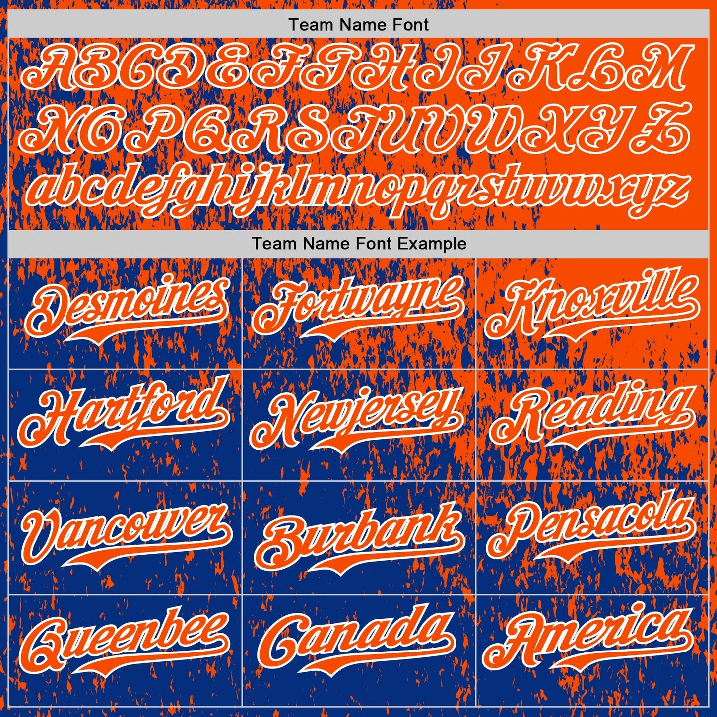 Custom Orange Royal-White Abstract Fragment Splatter Authentic Baseball Jersey baseball jersey product view 4
