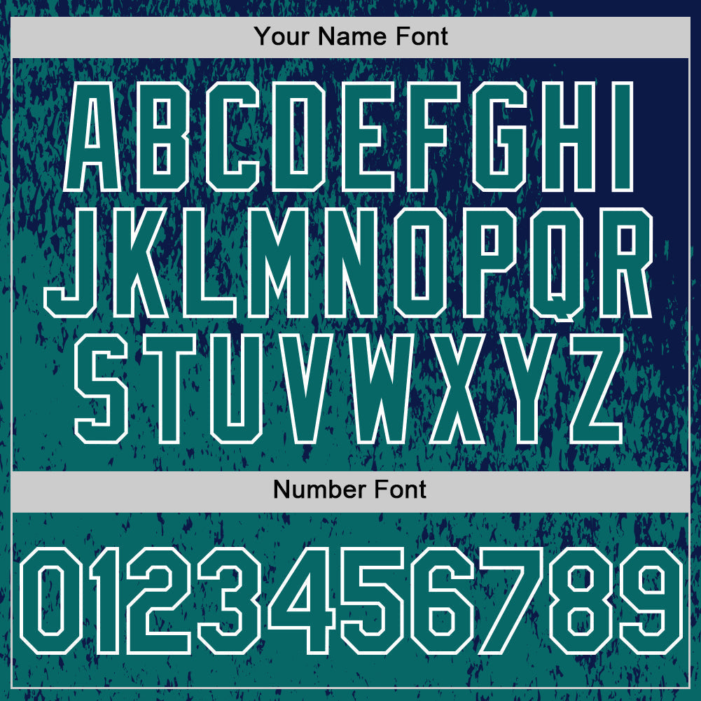 Custom Navy Teal-White Abstract Fragment Splatter Authentic Baseball Jersey baseball jersey product view 5
