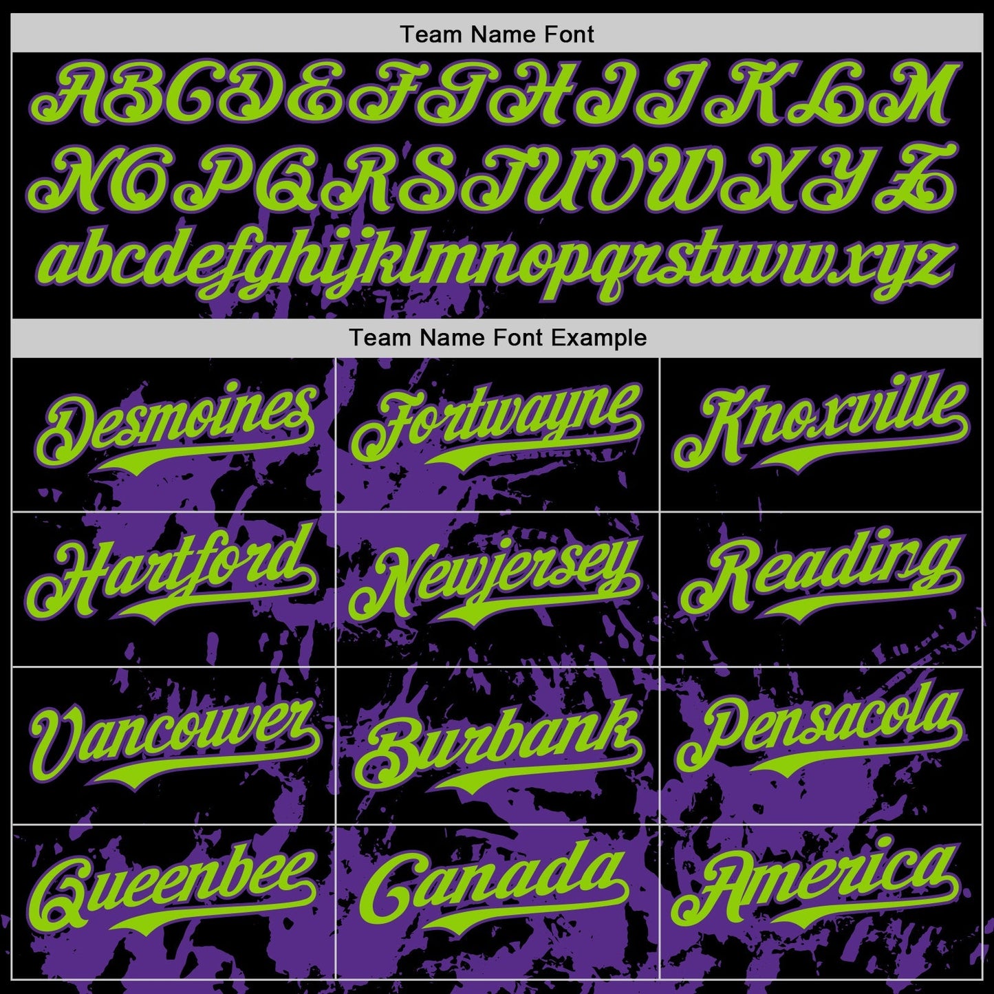 Custom Black Neon Green-Purple Splatter Authentic Baseball Jersey baseball jersey product view 4