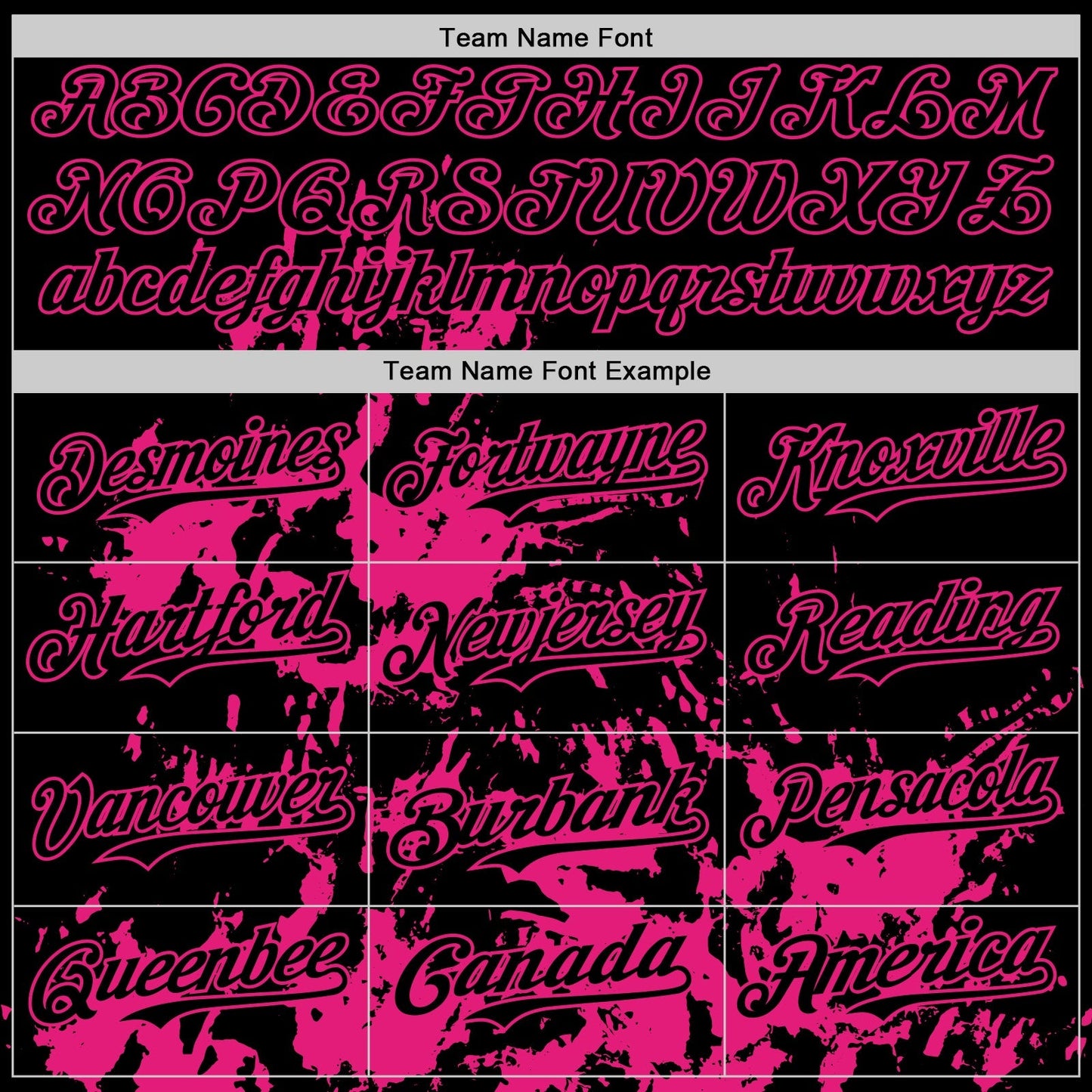 Custom Black Hot Pink Splatter Authentic Baseball Jersey baseball jersey product view 4