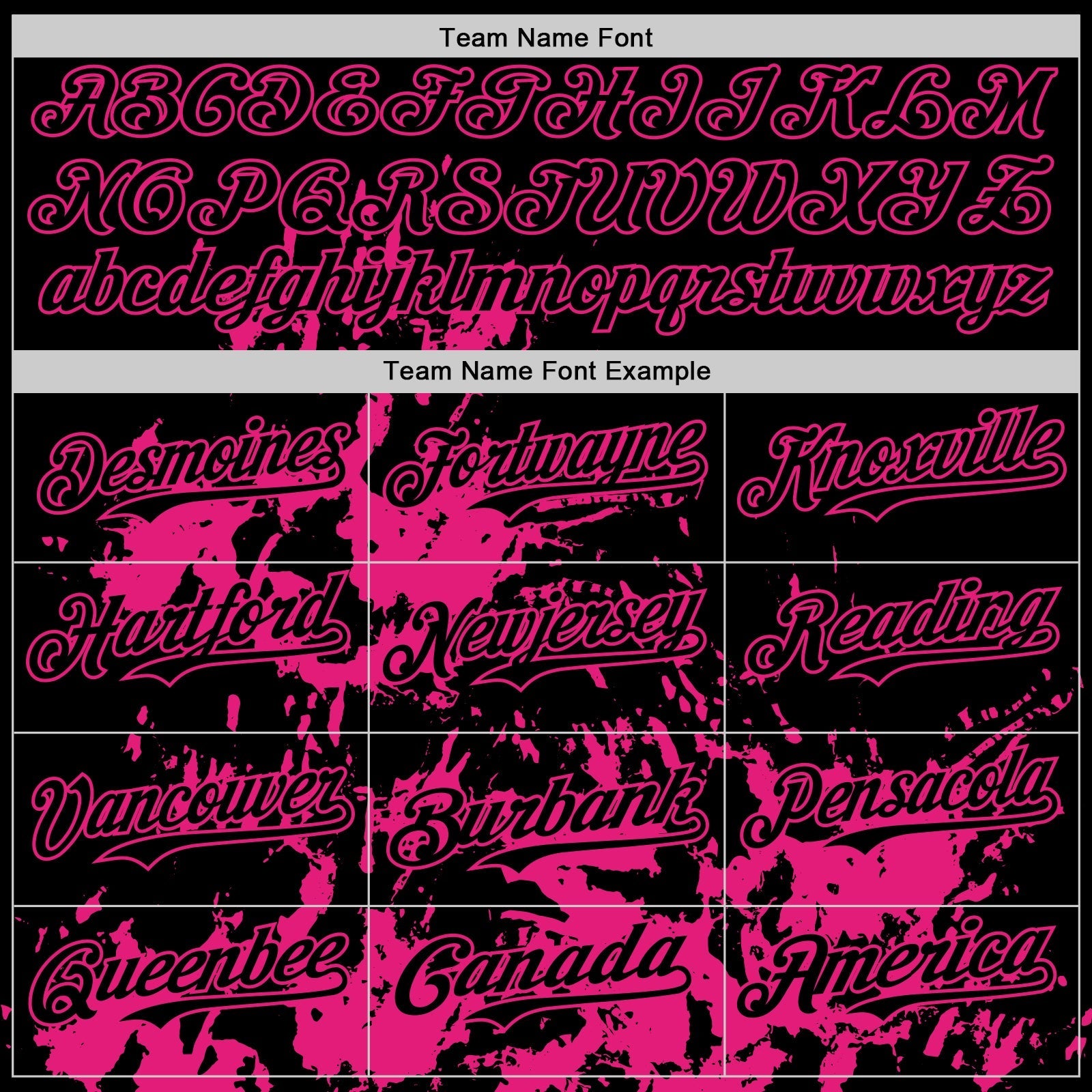 Custom Black Hot Pink Splatter Authentic Baseball Jersey baseball jersey product view 4