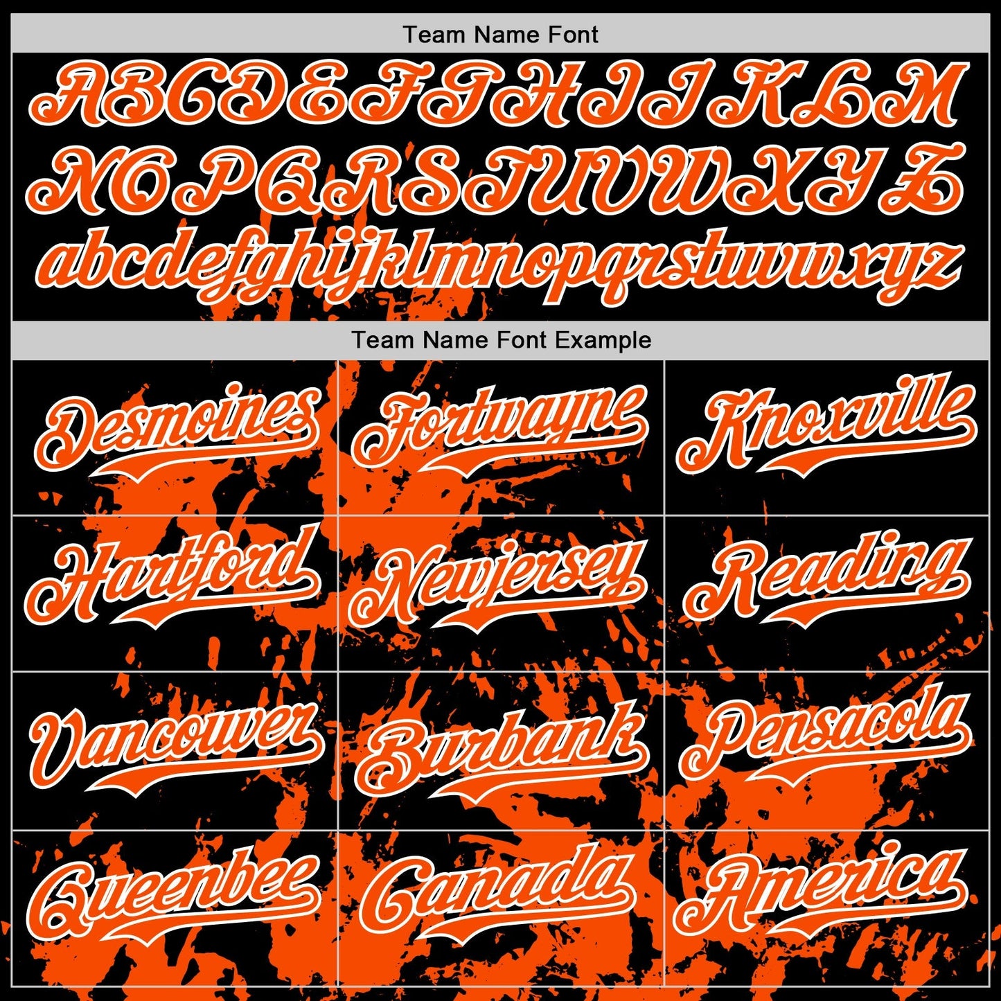 Custom Black Orange-White Splatter Authentic Baseball Jersey baseball jersey product view 4