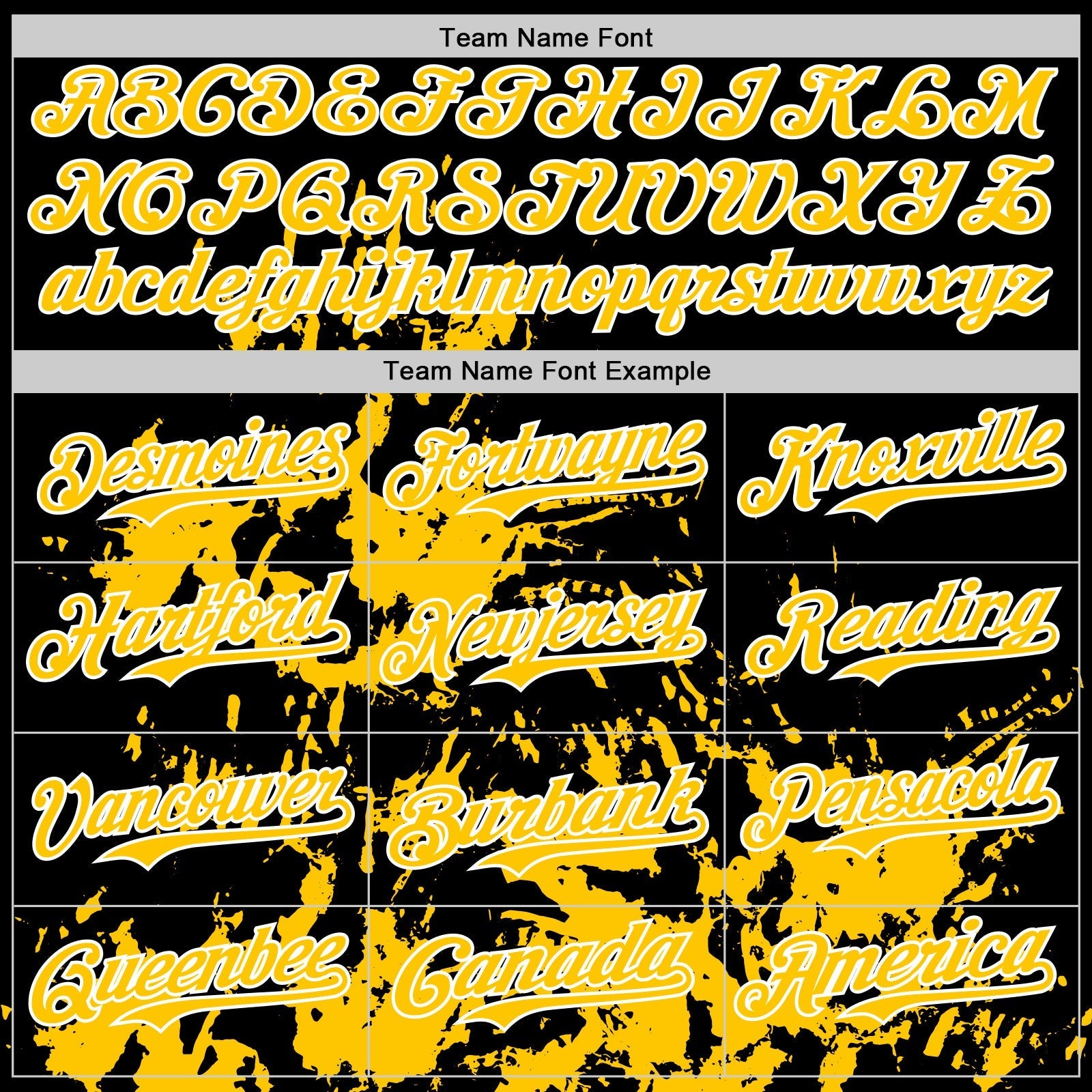 Custom Black Yellow-White Splatter Authentic Baseball Jersey baseball jersey product view 4