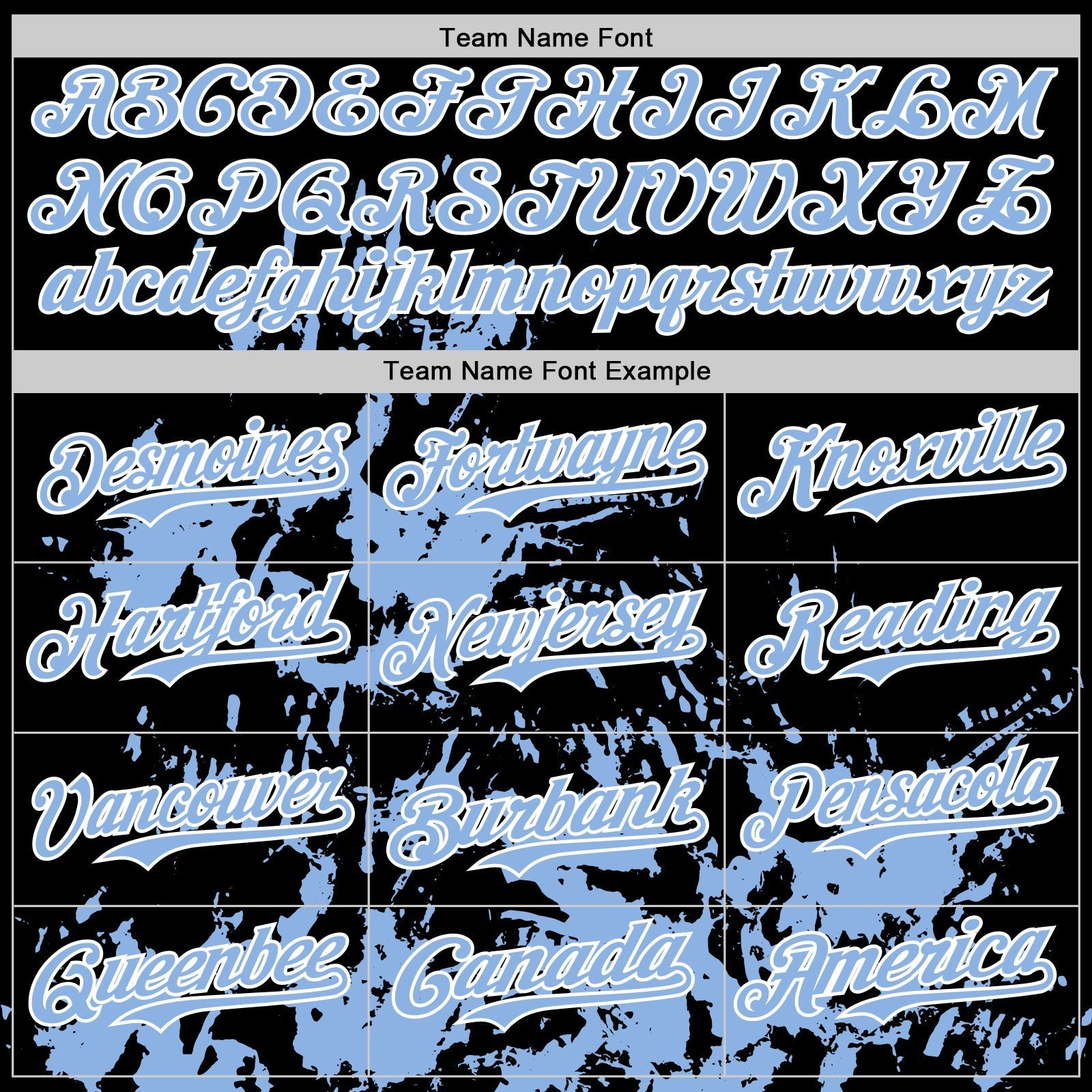 Custom Black Light Blue-White Splatter Authentic Baseball Jersey baseball jersey product view 4