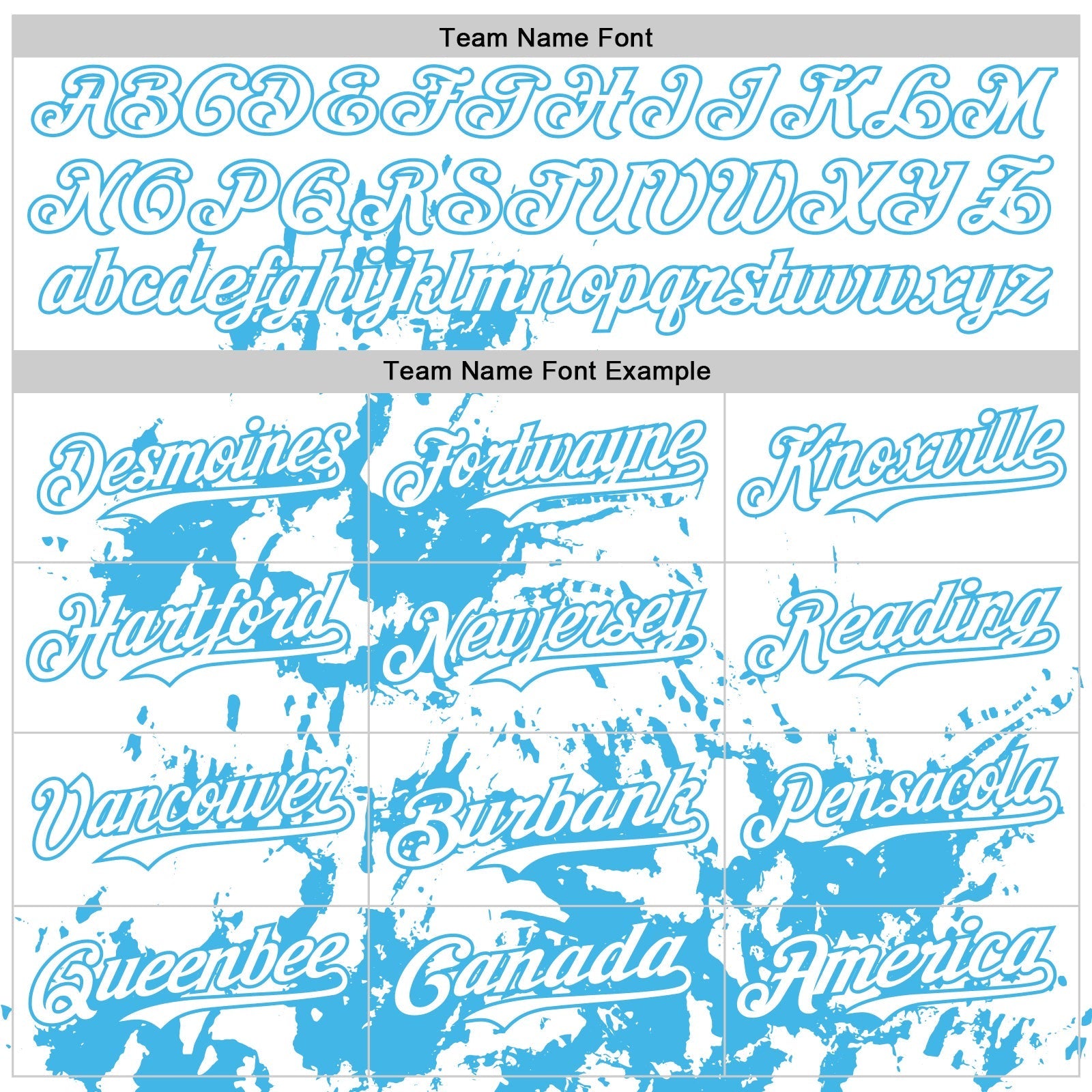Custom White Sky Blue Splatter Authentic Baseball Jersey baseball jersey product view 4
