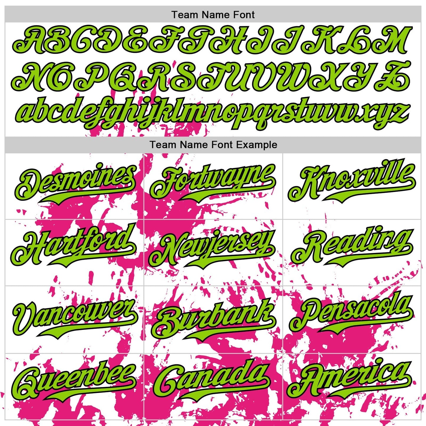 Custom White Neon Green Black-Pink Splatter Authentic Baseball Jersey baseball jersey product view 4