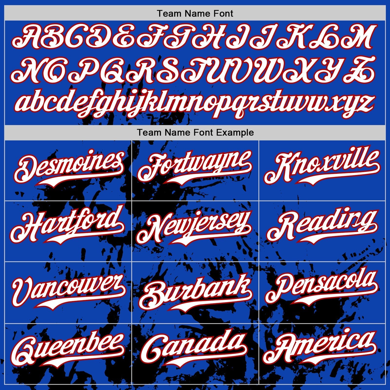 Custom Thunder Blue White Red-Black Splatter Authentic Baseball Jersey baseball jersey product view 4