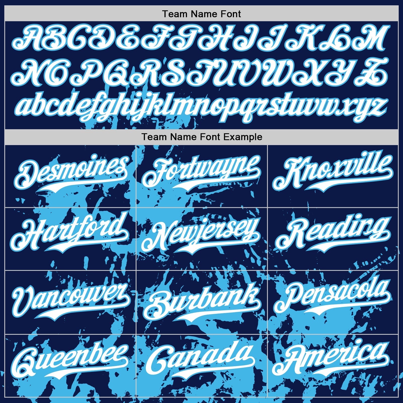 Custom Navy White-Sky Blue Splatter Authentic Baseball Jersey baseball jersey product view 4