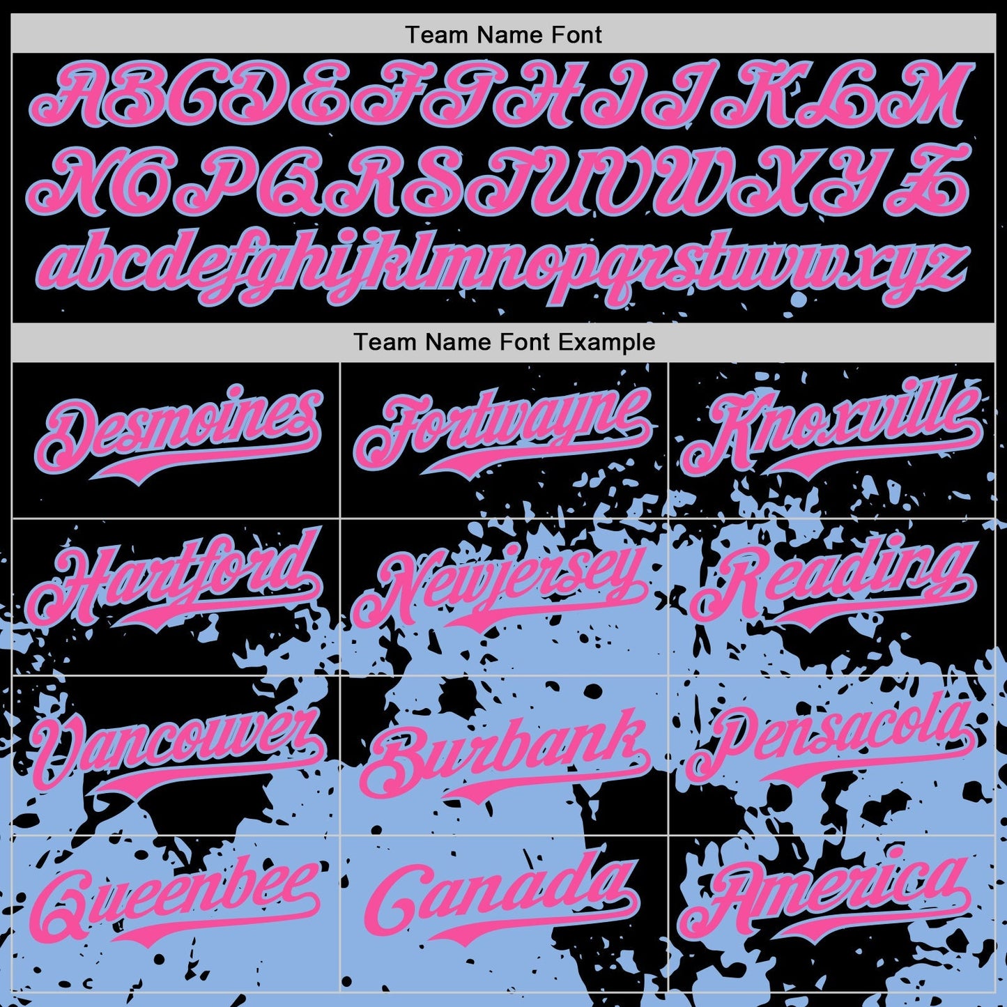 Custom Black Pink-Light Blue Abstract Splatter Grunge Authentic Baseball Jersey baseball jersey product view 4