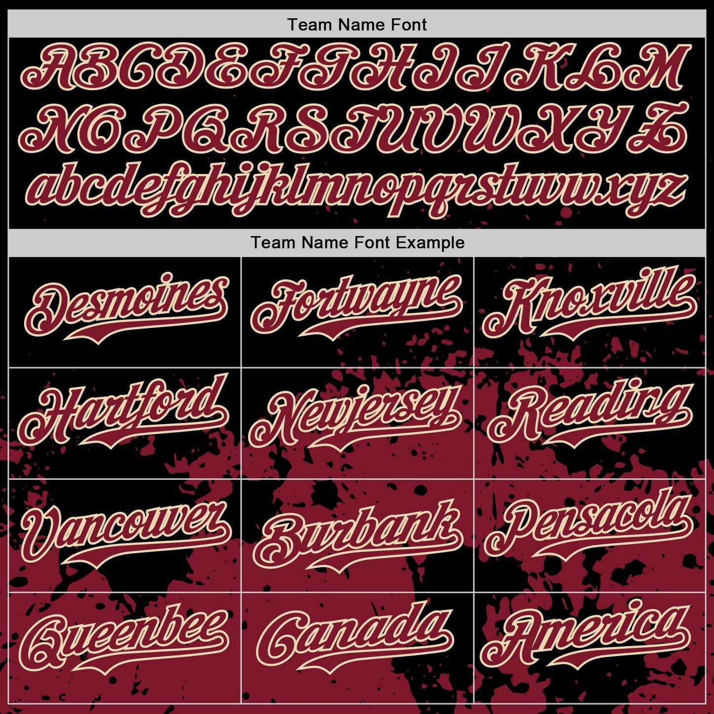 Custom Black Crimson-Cream Abstract Splatter Grunge Authentic Baseball Jersey baseball jersey product view 4