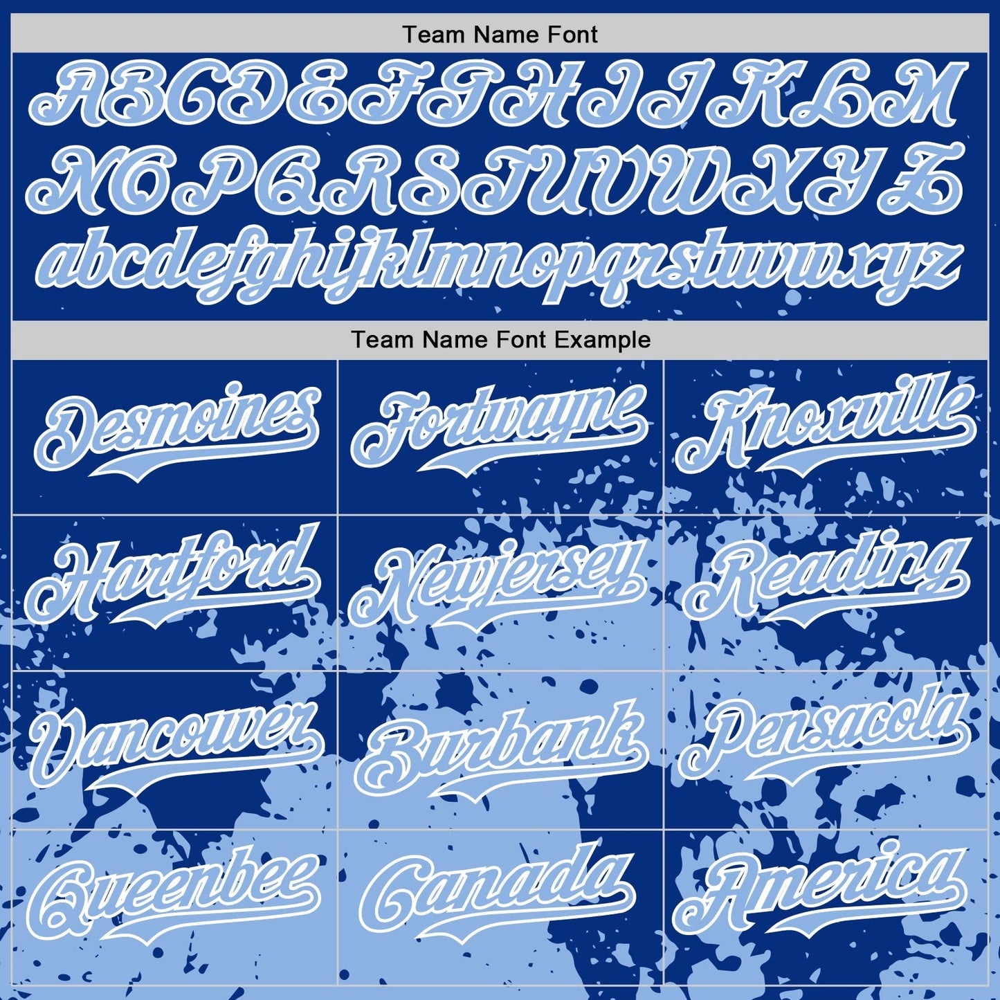 Custom Royal Light Blue-White Abstract Splatter Grunge Authentic Baseball Jersey baseball jersey product view 4