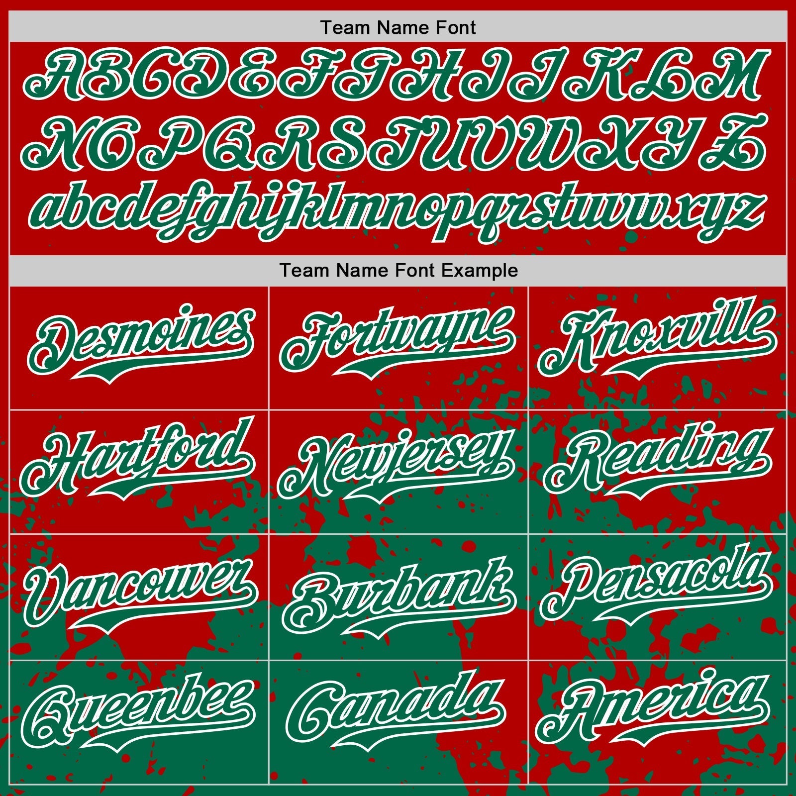 Custom Red Kelly Green-White Abstract Splatter Grunge Authentic Baseball Jersey baseball jersey product view 4