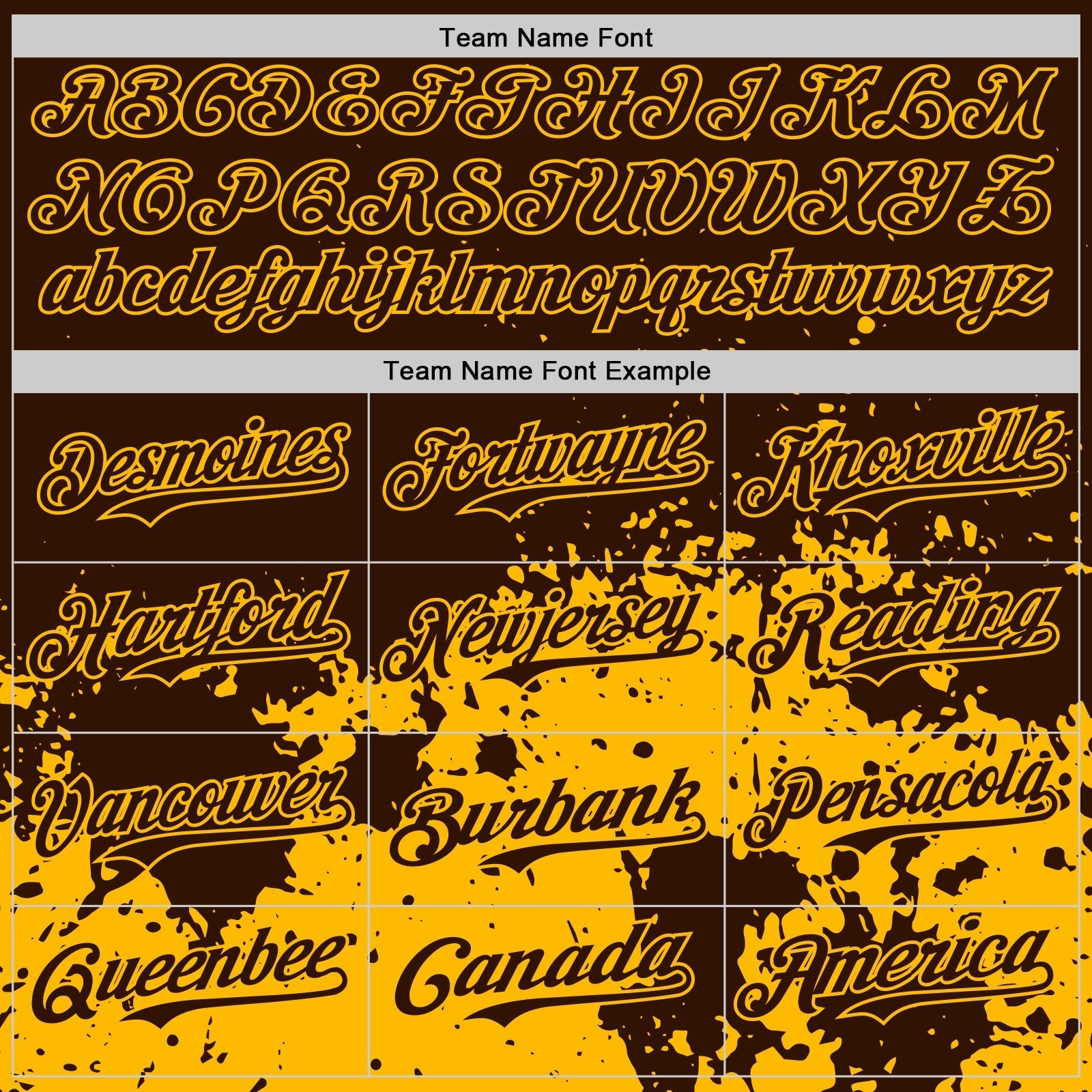 Custom Brown Yellow Abstract Splatter Grunge Authentic Baseball Jersey baseball jersey product view 4