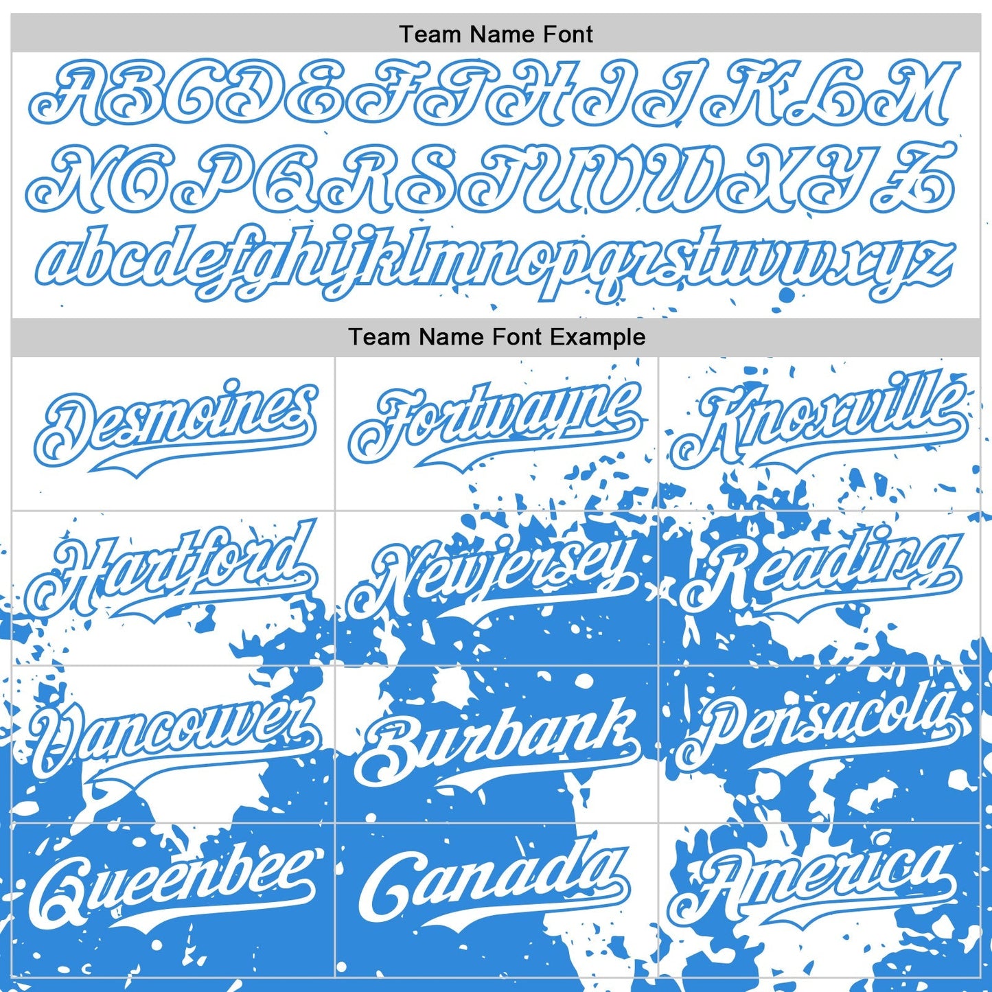 Custom White Powder Blue Abstract Splatter Grunge Authentic Baseball Jersey baseball jersey product view 4