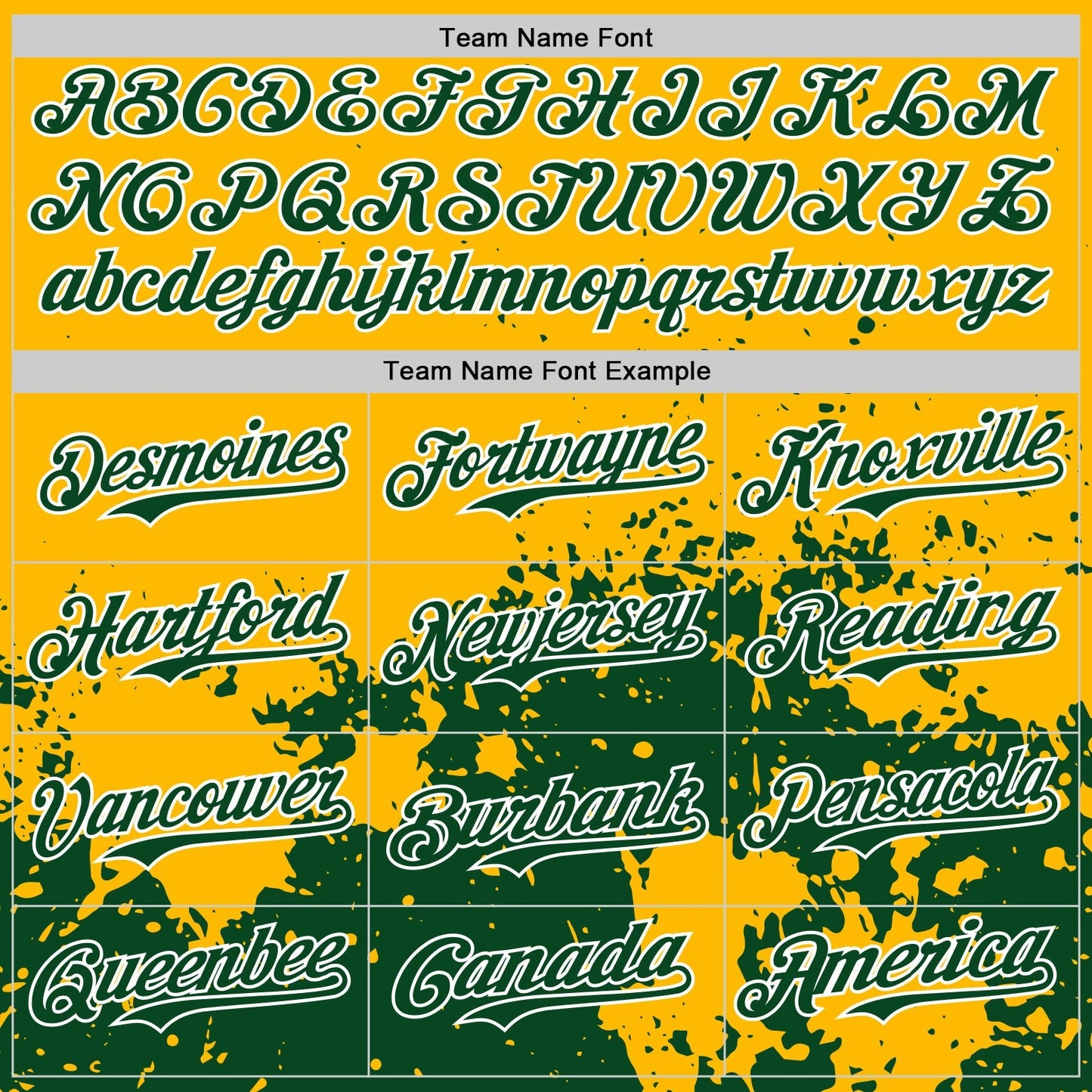 Custom Gold Green-White Abstract Splatter Grunge Authentic Baseball Jersey baseball jersey product view 4