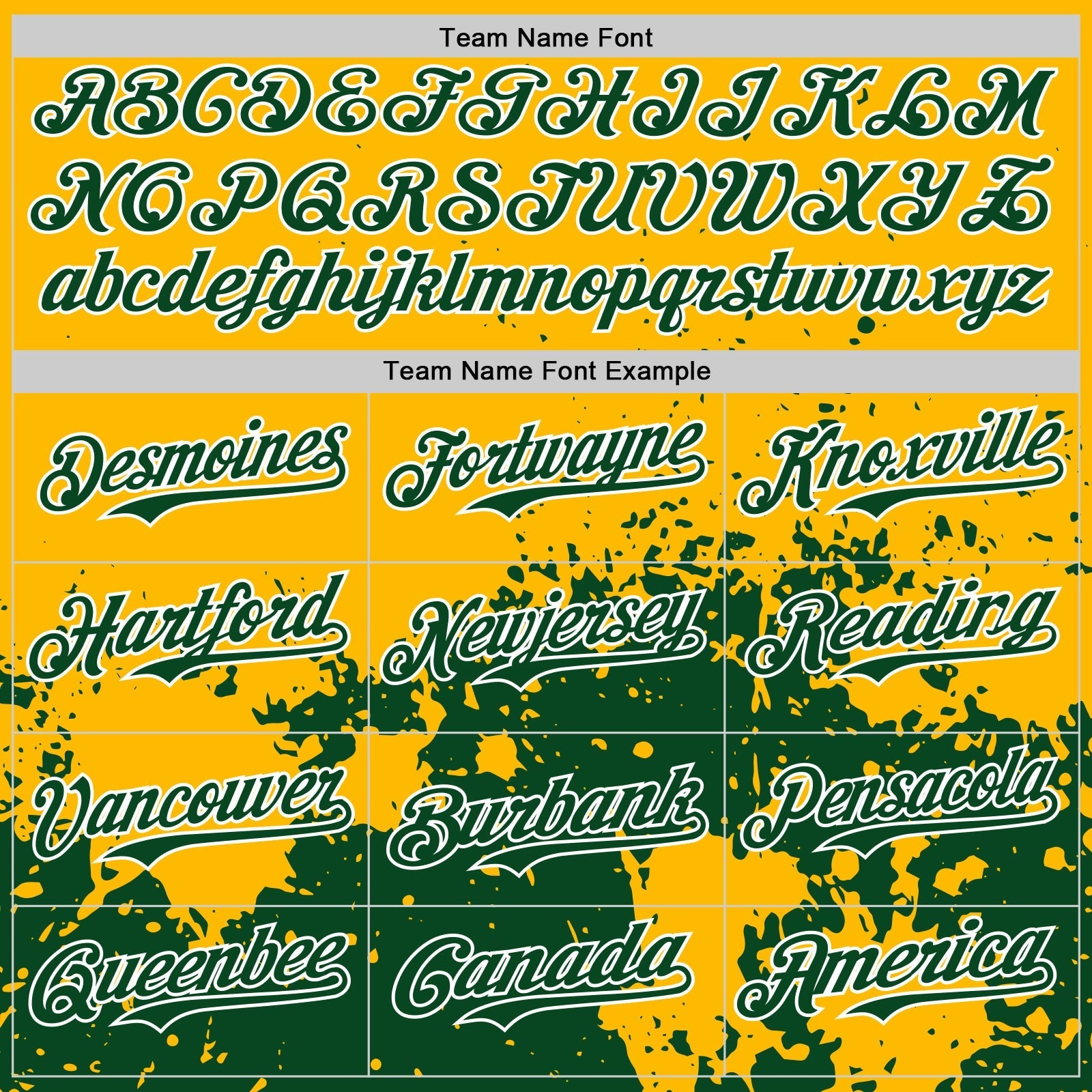 Custom Gold Green-White Abstract Splatter Grunge Authentic Baseball Jersey baseball jersey product view 4