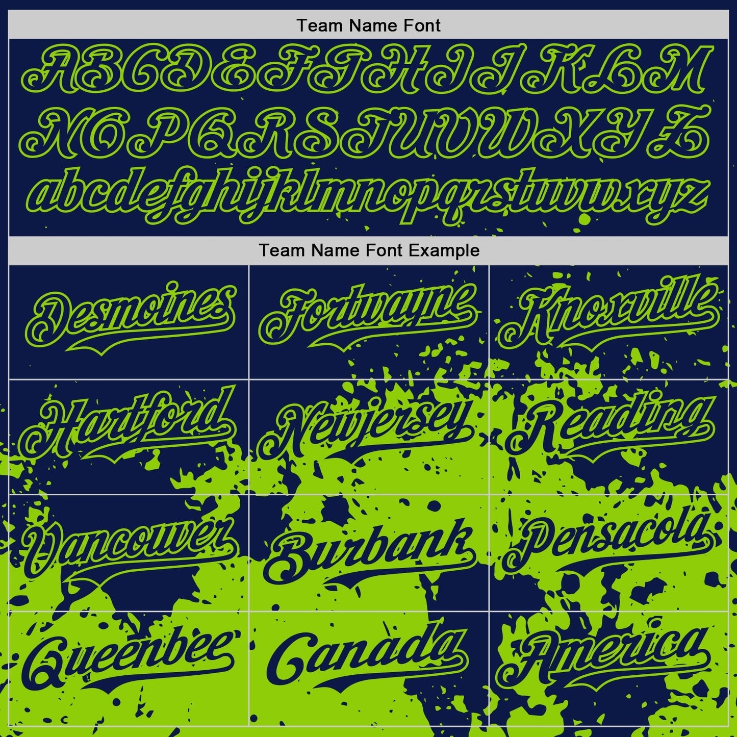 Custom Navy Neon Green Abstract Splatter Grunge Authentic Baseball Jersey baseball jersey product view 4