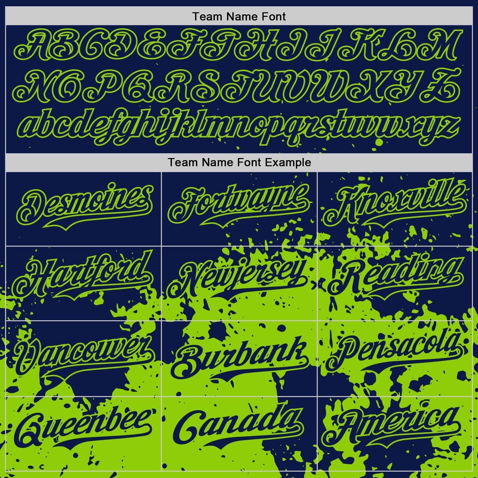 Custom Navy Neon Green Abstract Splatter Grunge Authentic Baseball Jersey baseball jersey product view 4