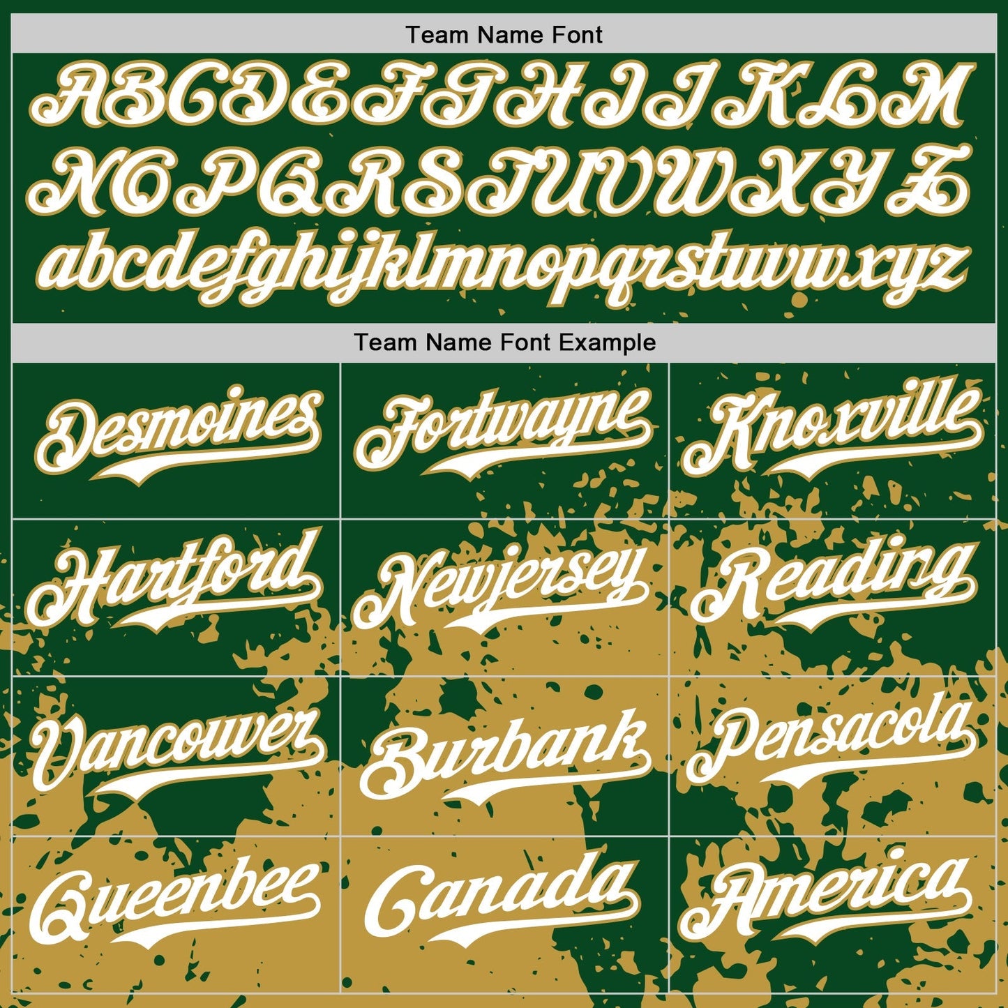 Custom Green White-Old Gold Abstract Splatter Grunge Authentic Baseball Jersey baseball jersey product view 4