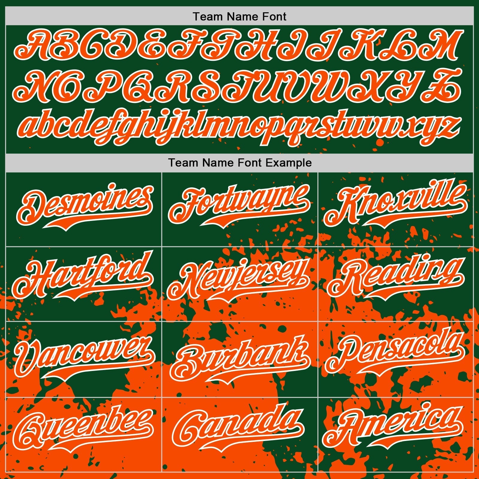 Custom Green Orange-White Abstract Splatter Grunge Authentic Baseball Jersey baseball jersey product view 4