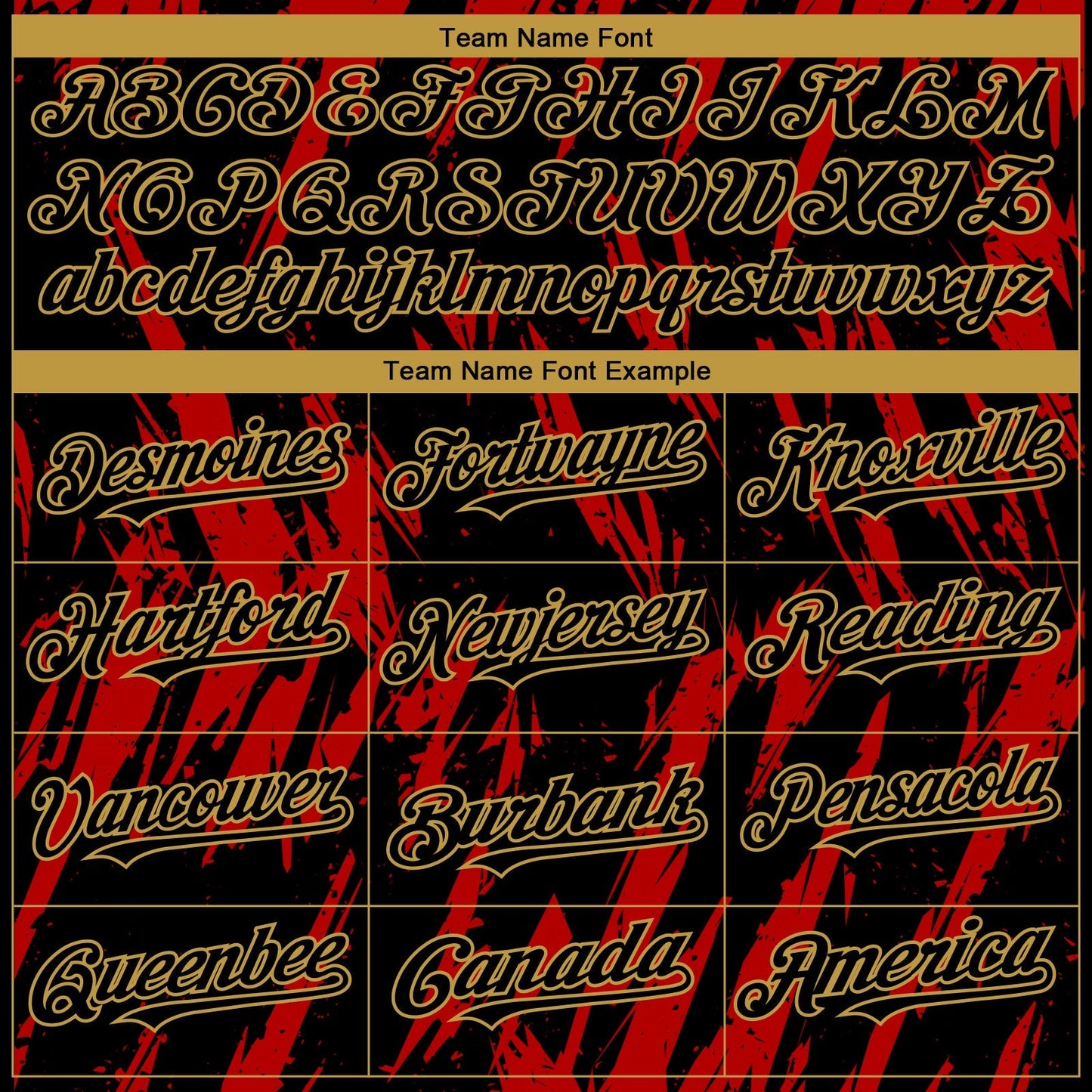 Custom Black Old Gold-Red Splatter Torn Sharp Brush Stroke Authentic Baseball Jersey baseball jersey product view 4
