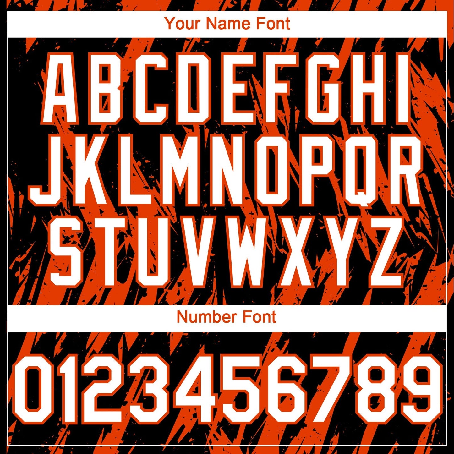 Custom Black White-Orange Splatter Torn Sharp Brush Stroke Authentic Baseball Jersey baseball jersey product view 5