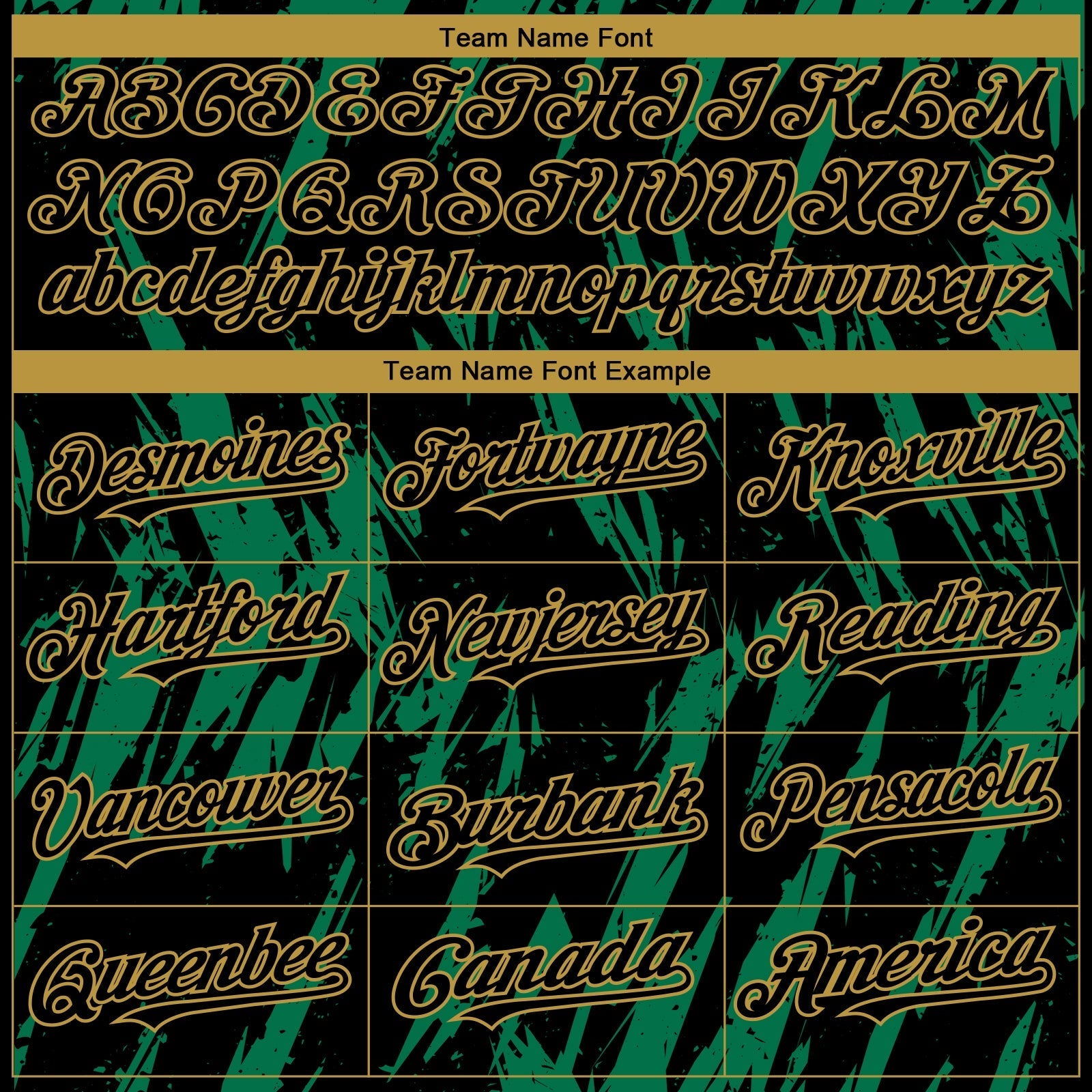 Custom Black Old Gold-Kelly Green Splatter Torn Sharp Brush Stroke Authentic Baseball Jersey baseball jersey product view 4