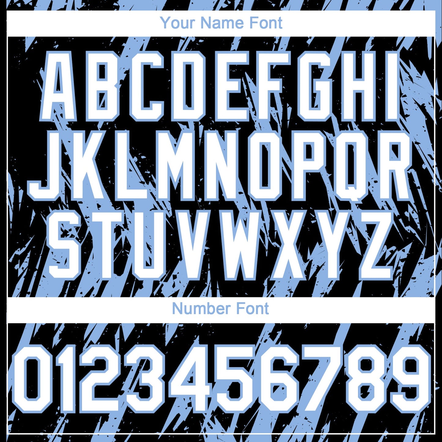 Custom Black White-Light Blue Splatter Torn Sharp Brush Stroke Authentic Baseball Jersey baseball jersey product view 5