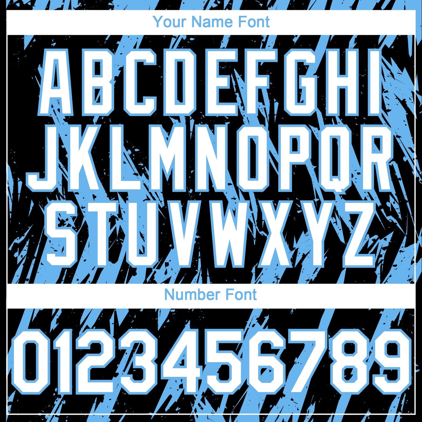 Custom Black White-Sky Blue Splatter Torn Sharp Brush Stroke Authentic Baseball Jersey baseball jersey product view 5