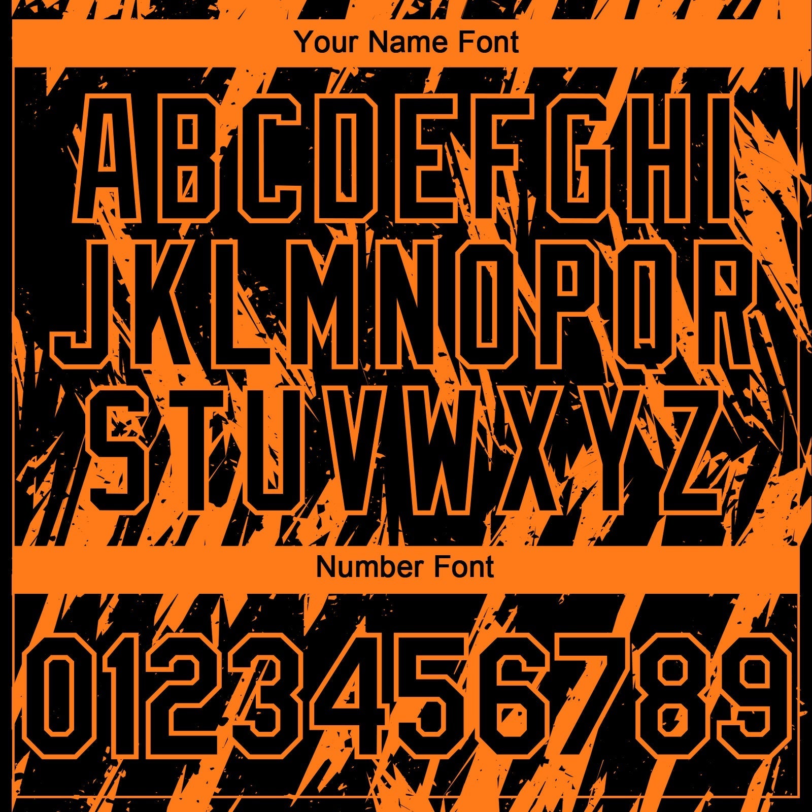 Custom Black Bay Orange Splatter Torn Sharp Brush Stroke Authentic Baseball Jersey baseball jersey product view 5