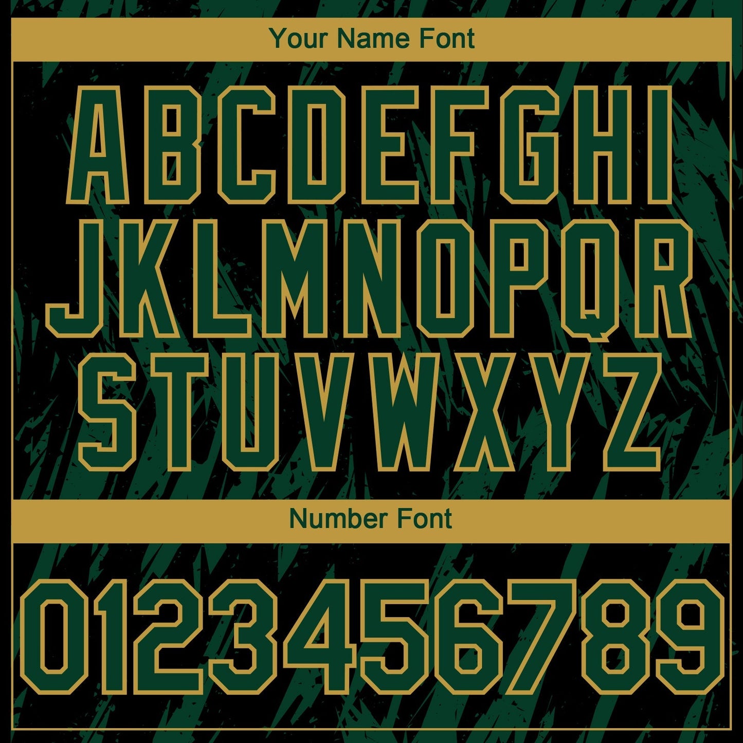 Custom Black Green-Old Gold Splatter Torn Sharp Brush Stroke Authentic Baseball Jersey baseball jersey product view 5