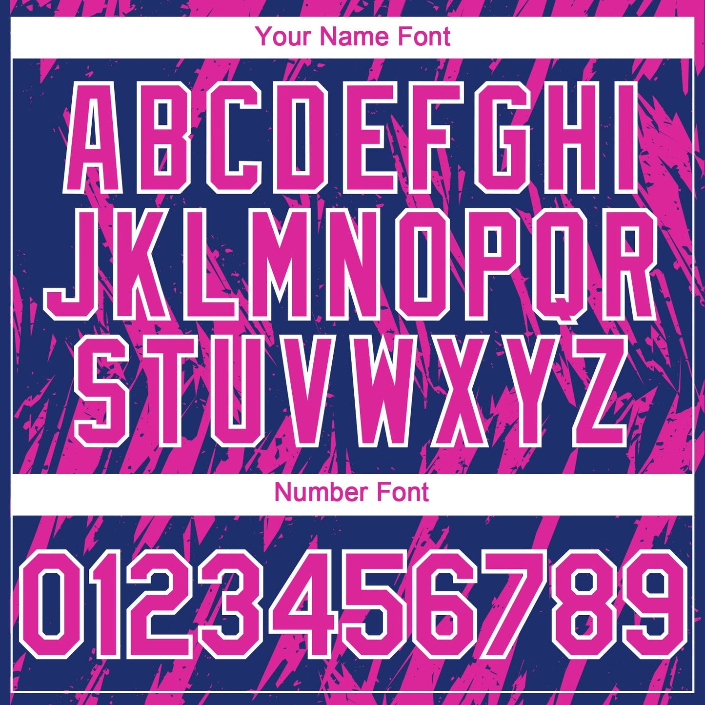 Custom Royal Deep Pink-White Splatter Torn Sharp Brush Stroke Authentic Baseball Jersey baseball jersey product view 5