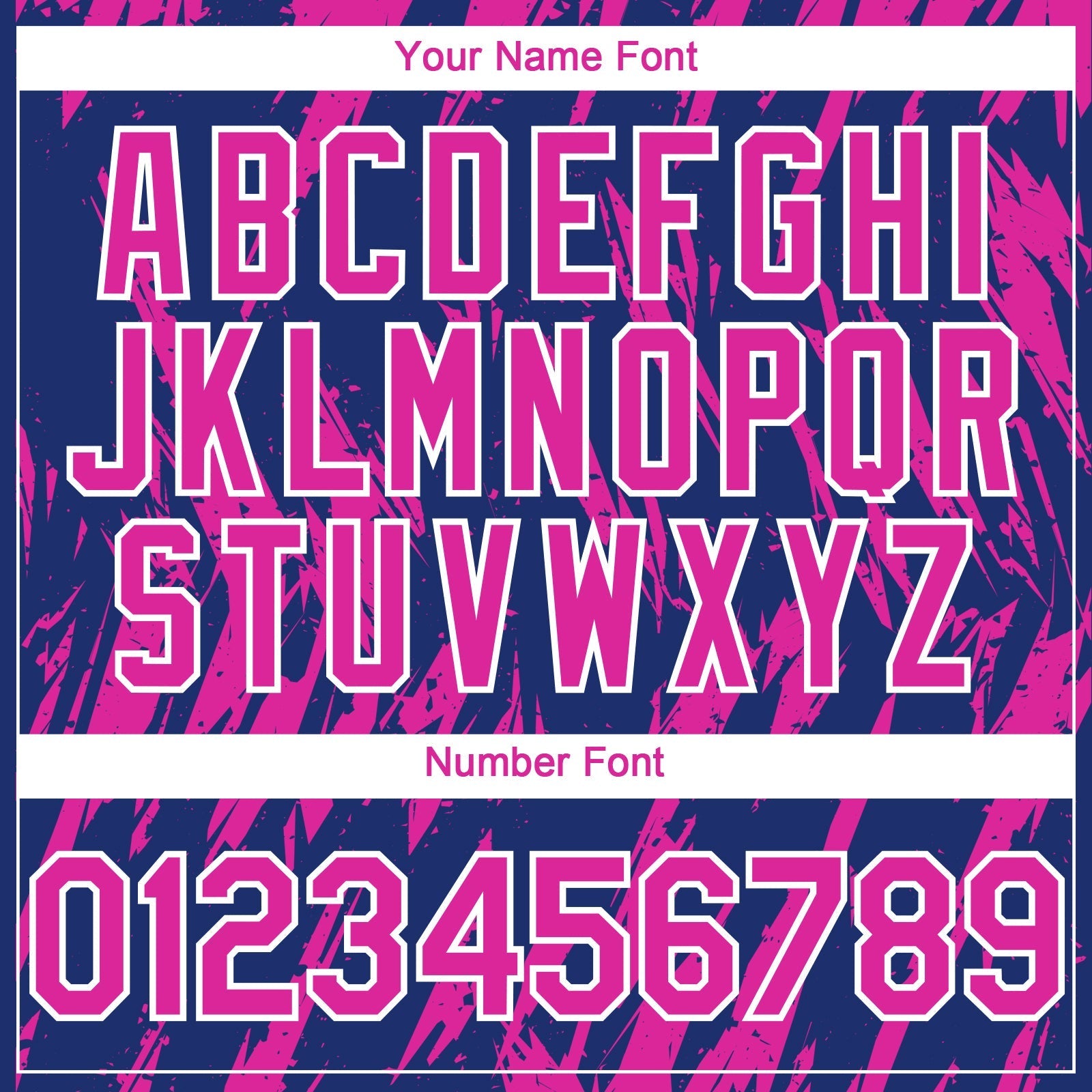 Custom Royal Deep Pink-White Splatter Torn Sharp Brush Stroke Authentic Baseball Jersey baseball jersey product view 5