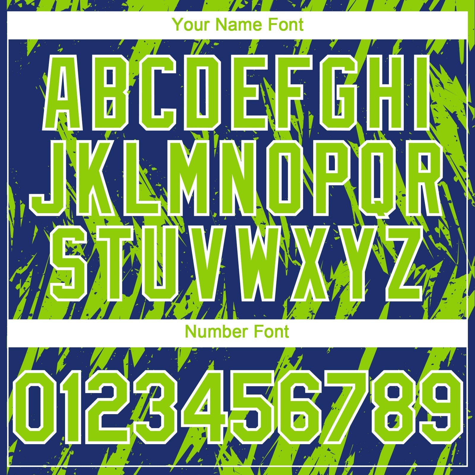 Custom Royal Neon Green-White Splatter Torn Sharp Brush Stroke Authentic Baseball Jersey baseball jersey product view 5