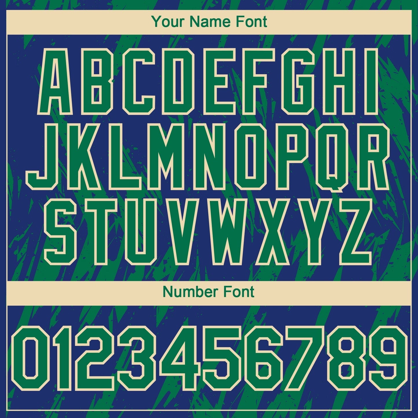 Custom Royal Kelly Green-Cream Splatter Torn Sharp Brush Stroke Authentic Baseball Jersey baseball jersey product view 5
