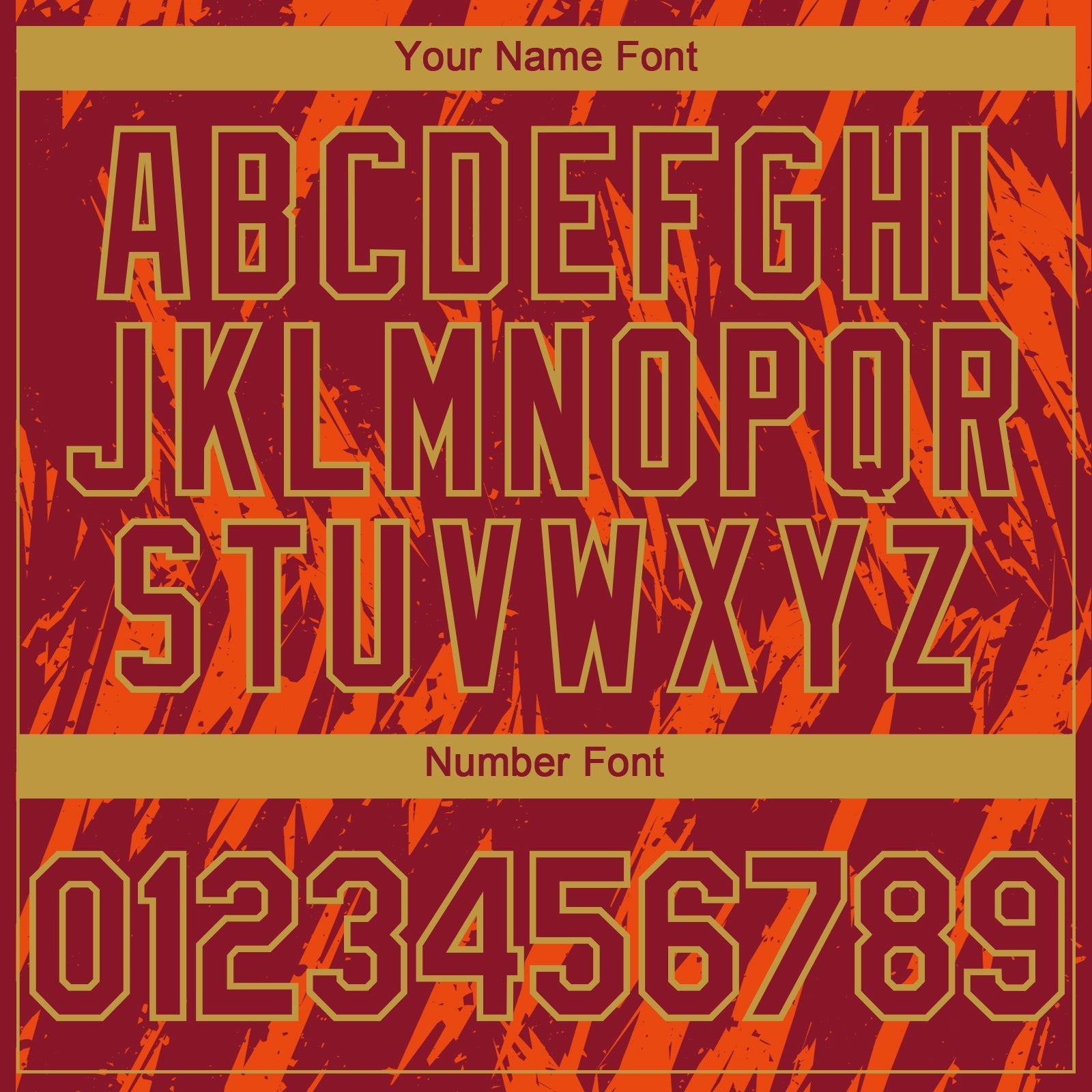 Custom Crimson Old Gold-Orange Splatter Torn Sharp Brush Stroke Authentic Baseball Jersey baseball jersey product view 5