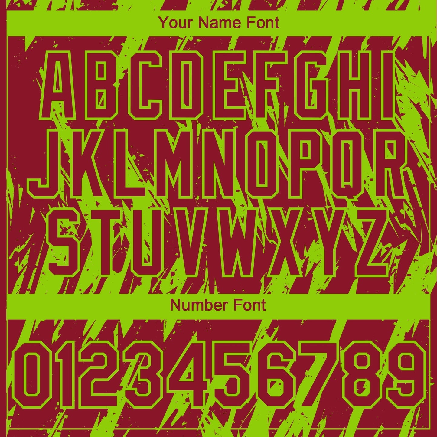 Custom Crimson Neon Green Splatter Torn Sharp Brush Stroke Authentic Baseball Jersey baseball jersey product view 5