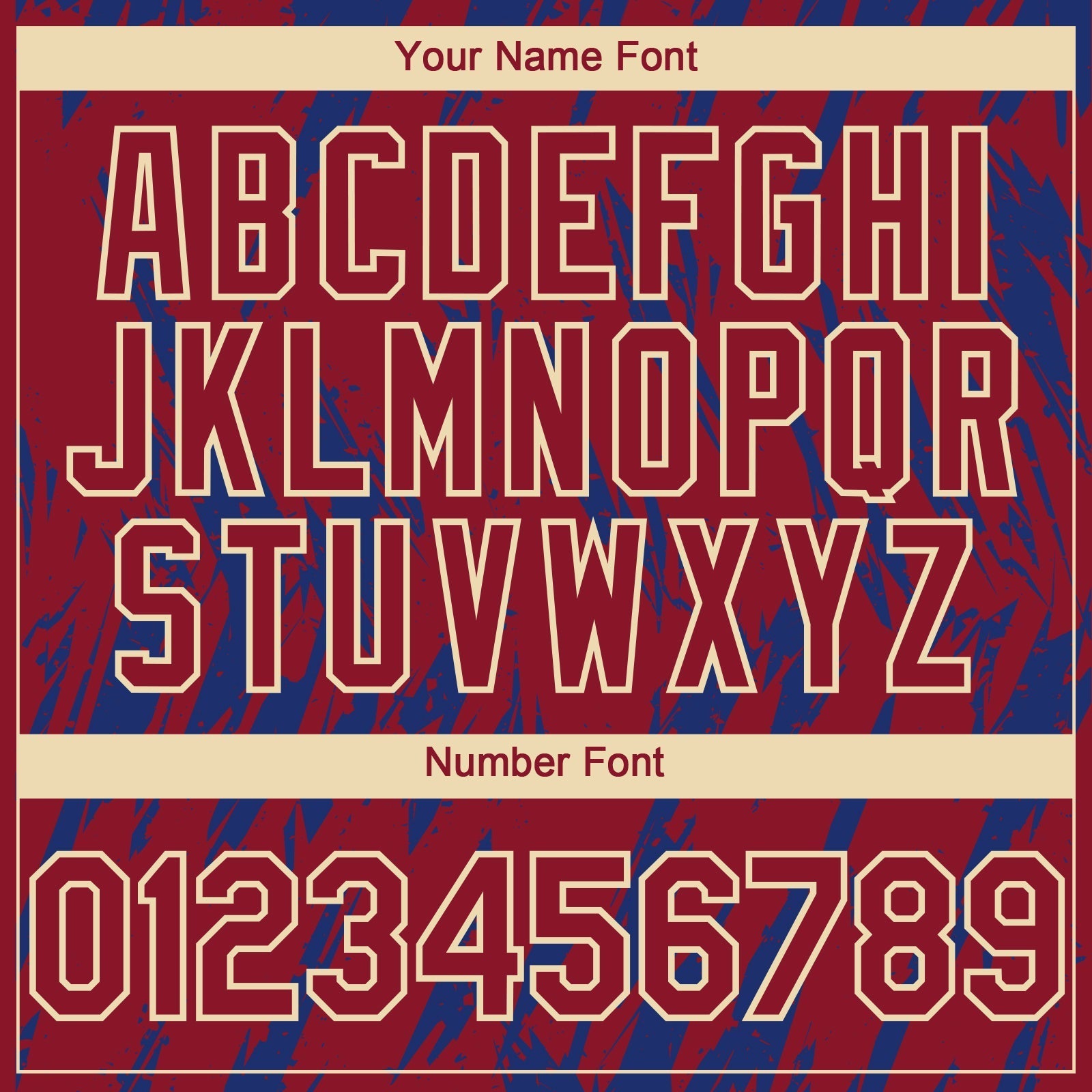 Custom Crimson Cream-Royal Splatter Torn Sharp Brush Stroke Authentic Baseball Jersey baseball jersey product view 5