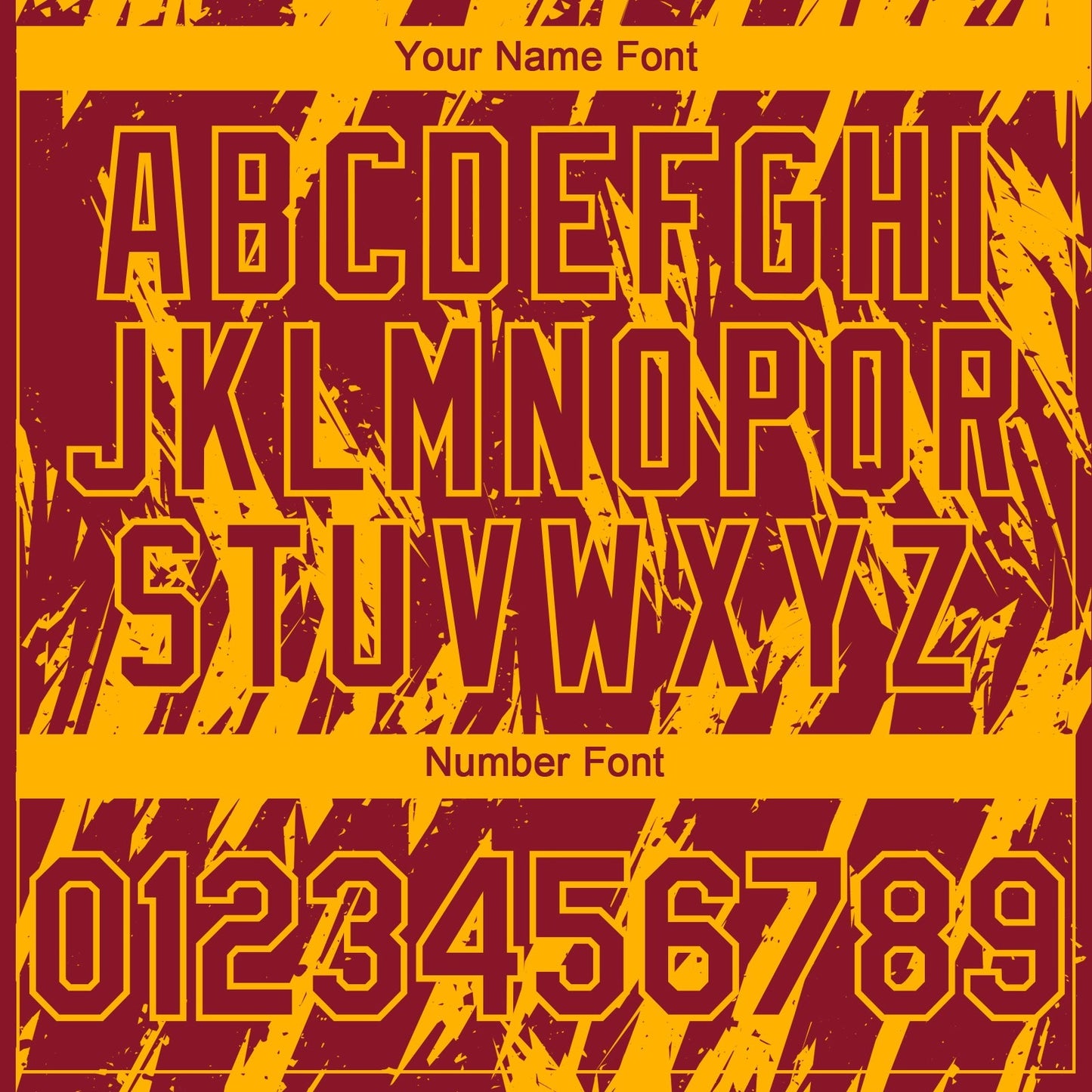 Custom Crimson Gold Splatter Torn Sharp Brush Stroke Authentic Baseball Jersey baseball jersey product view 5