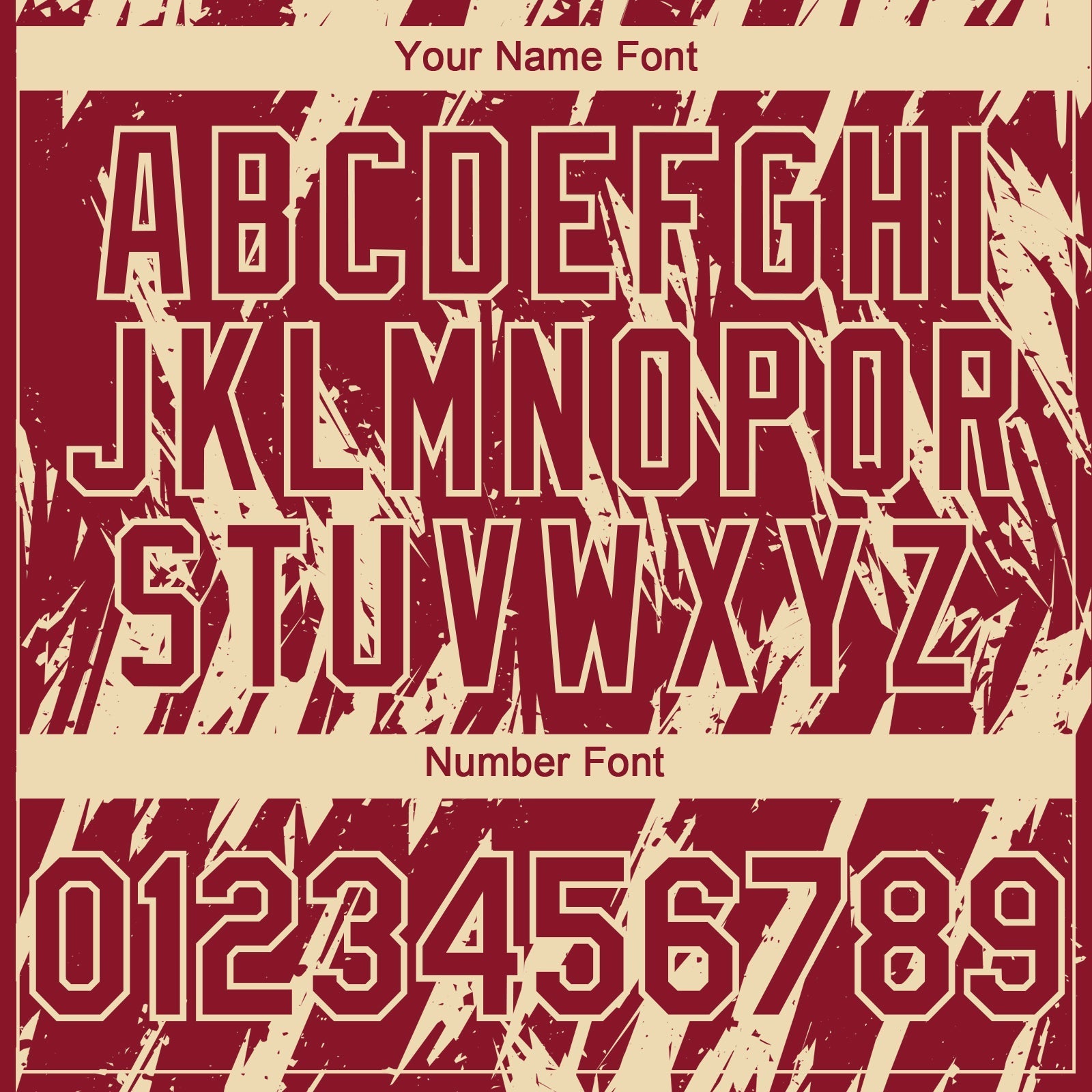 Custom Crimson Cream Splatter Torn Sharp Brush Stroke Authentic Baseball Jersey baseball jersey product view 5