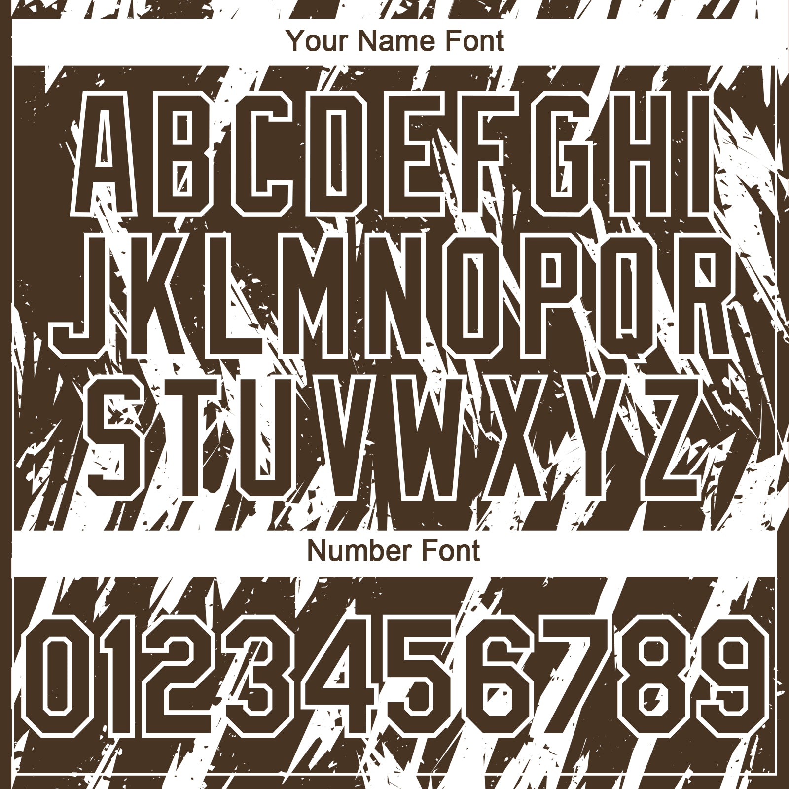 Custom Brown White Splatter Torn Sharp Brush Stroke Authentic Baseball Jersey baseball jersey product view 5